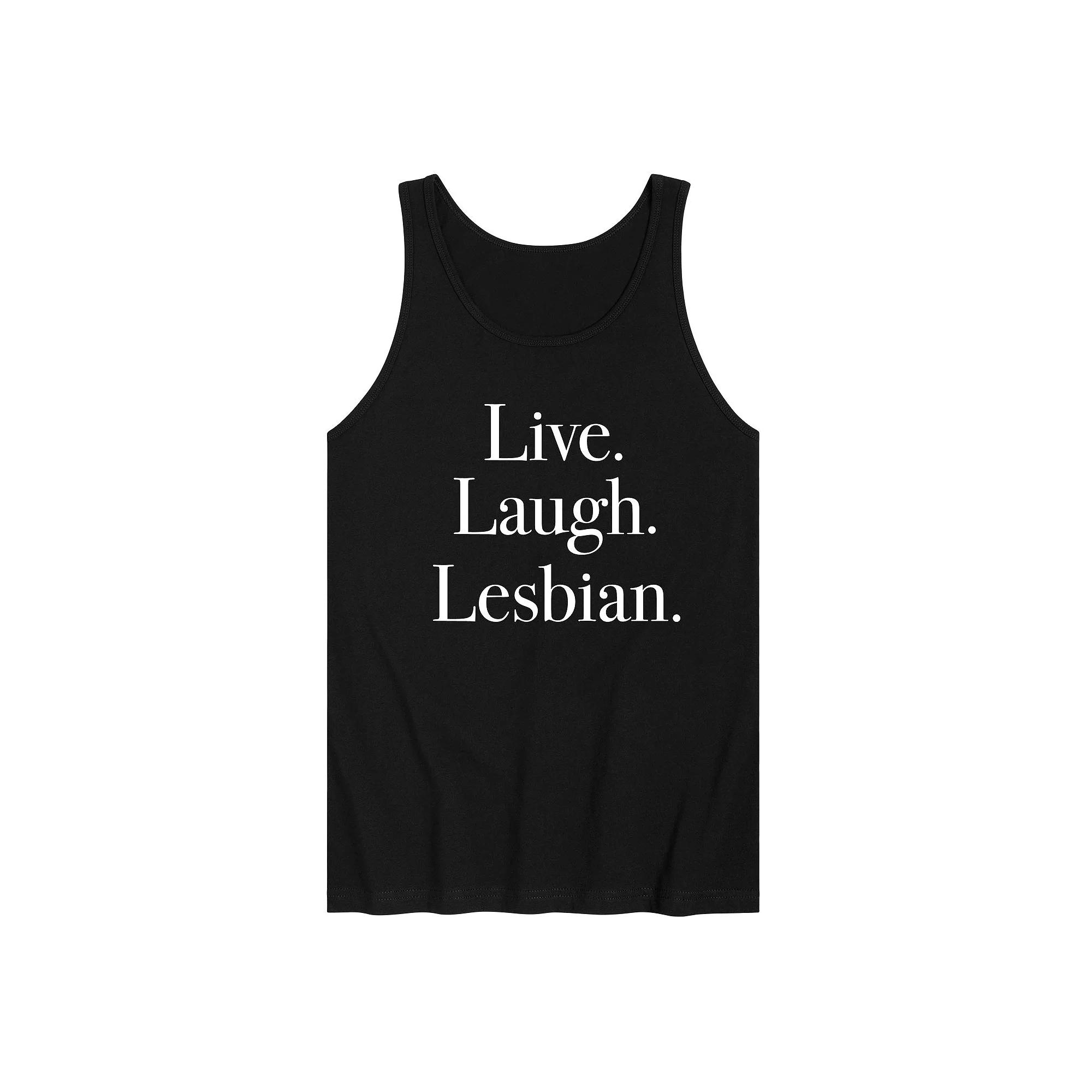 Men's Live Laugh Lesbian Tank Top,  Product Image