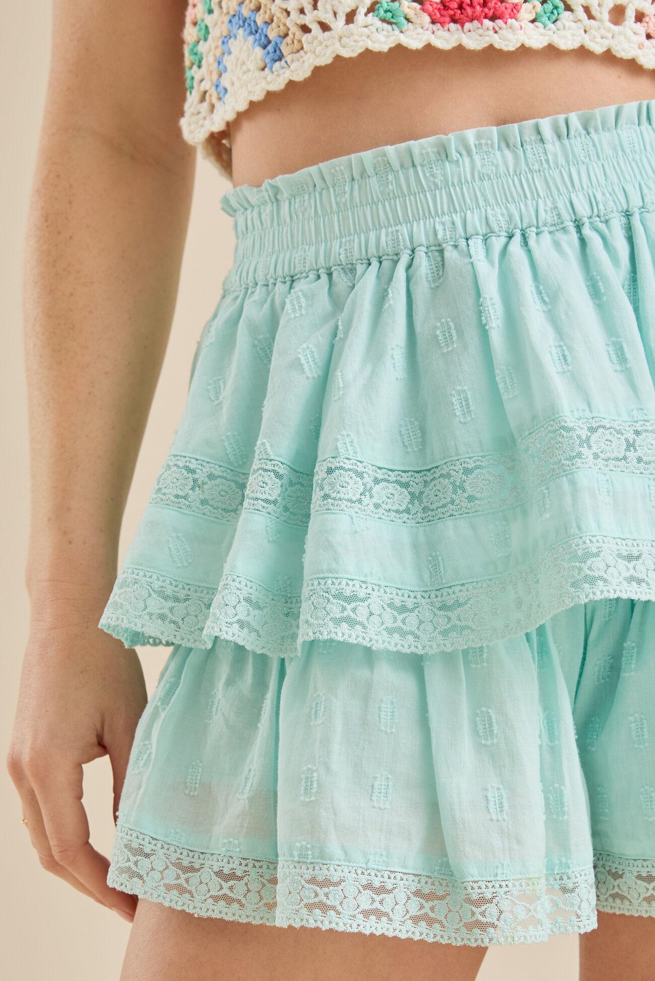 Raleigh Layered Lace Shorts Product Image