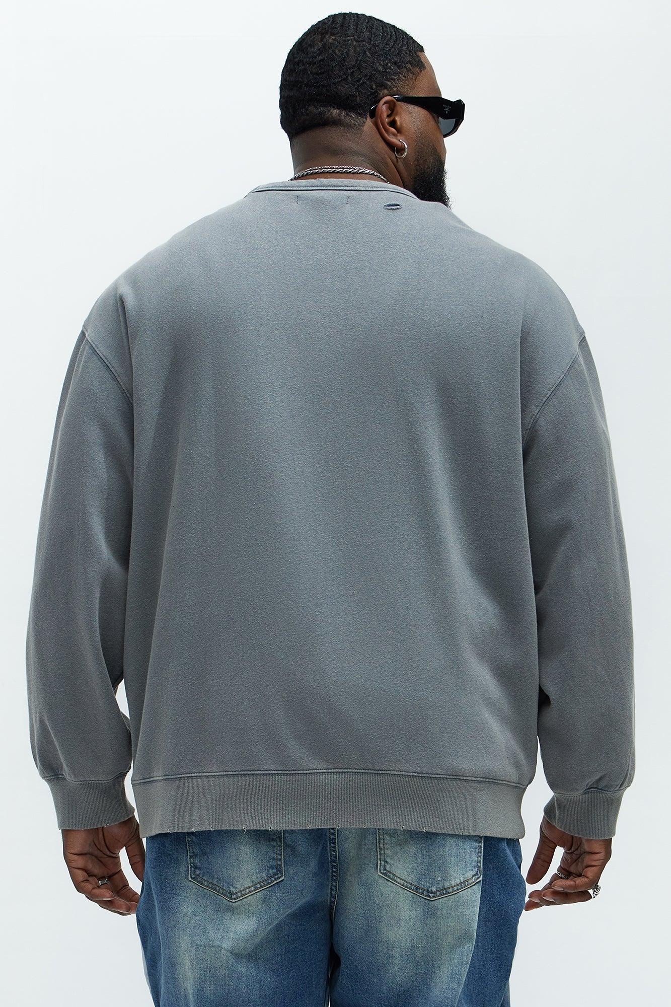 Perrie Crewneck Sweatshirt - Slate Blue Product Image