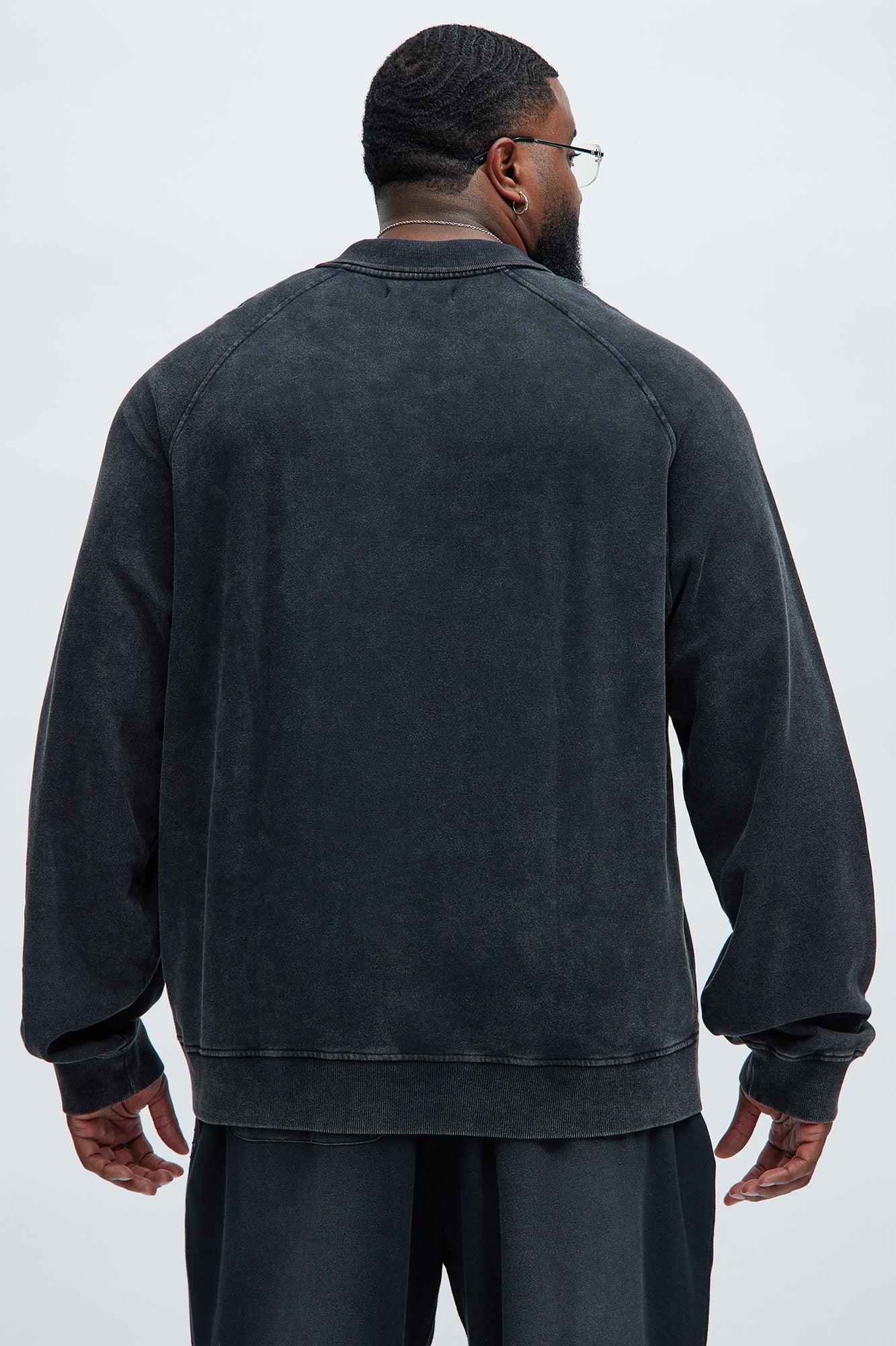 Tyson Late Night Raglan Long Sleeve Polo - Black Product Image