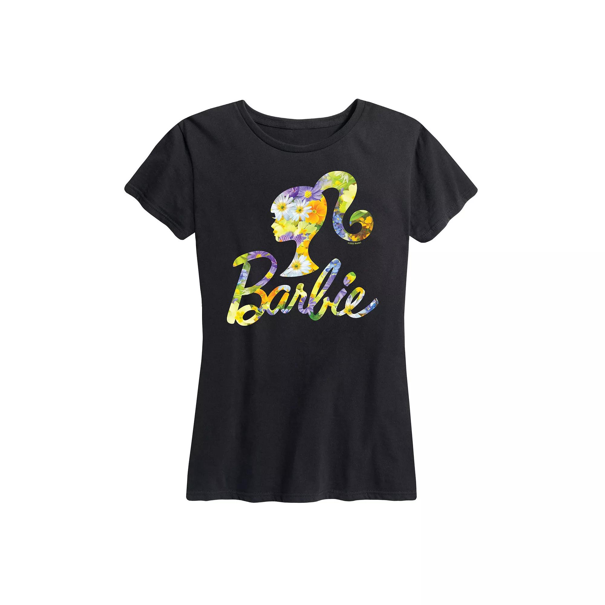 Women's Barbie® Logo Shamrock Pattern Graphic Tee,  Product Image