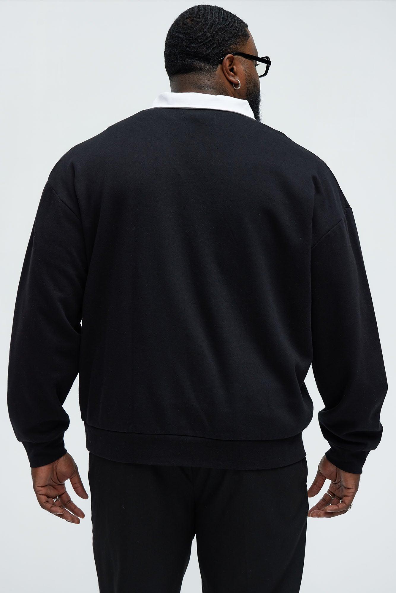 Champs Collar Sweatshirt - Black Product Image