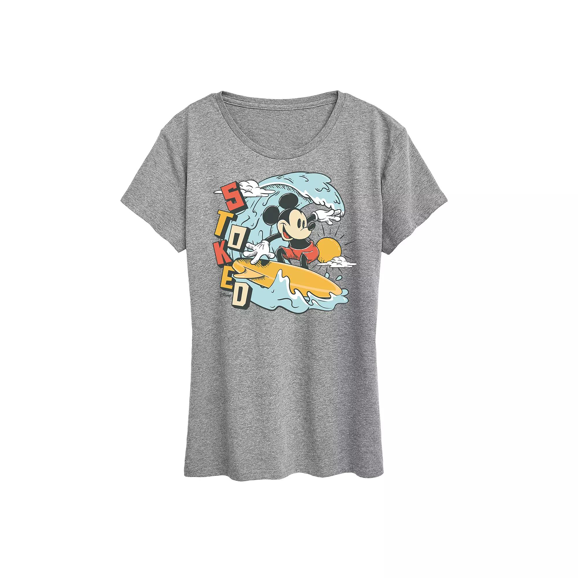 Disney's Mickey Mouse Women's Stoked Graphic Tee,  Product Image