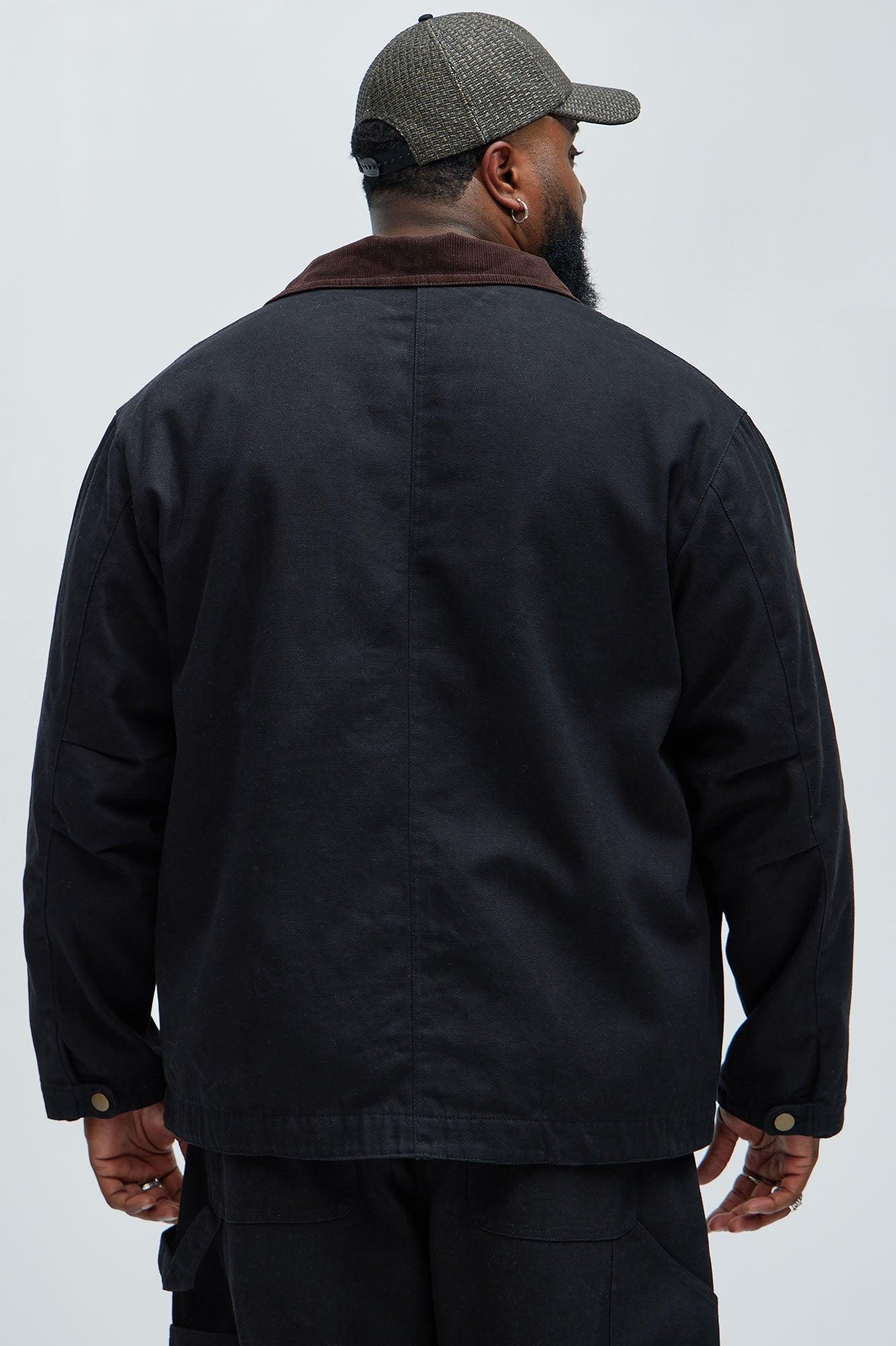 Alexander Utility Canvas Chore Jacket - Black Product Image