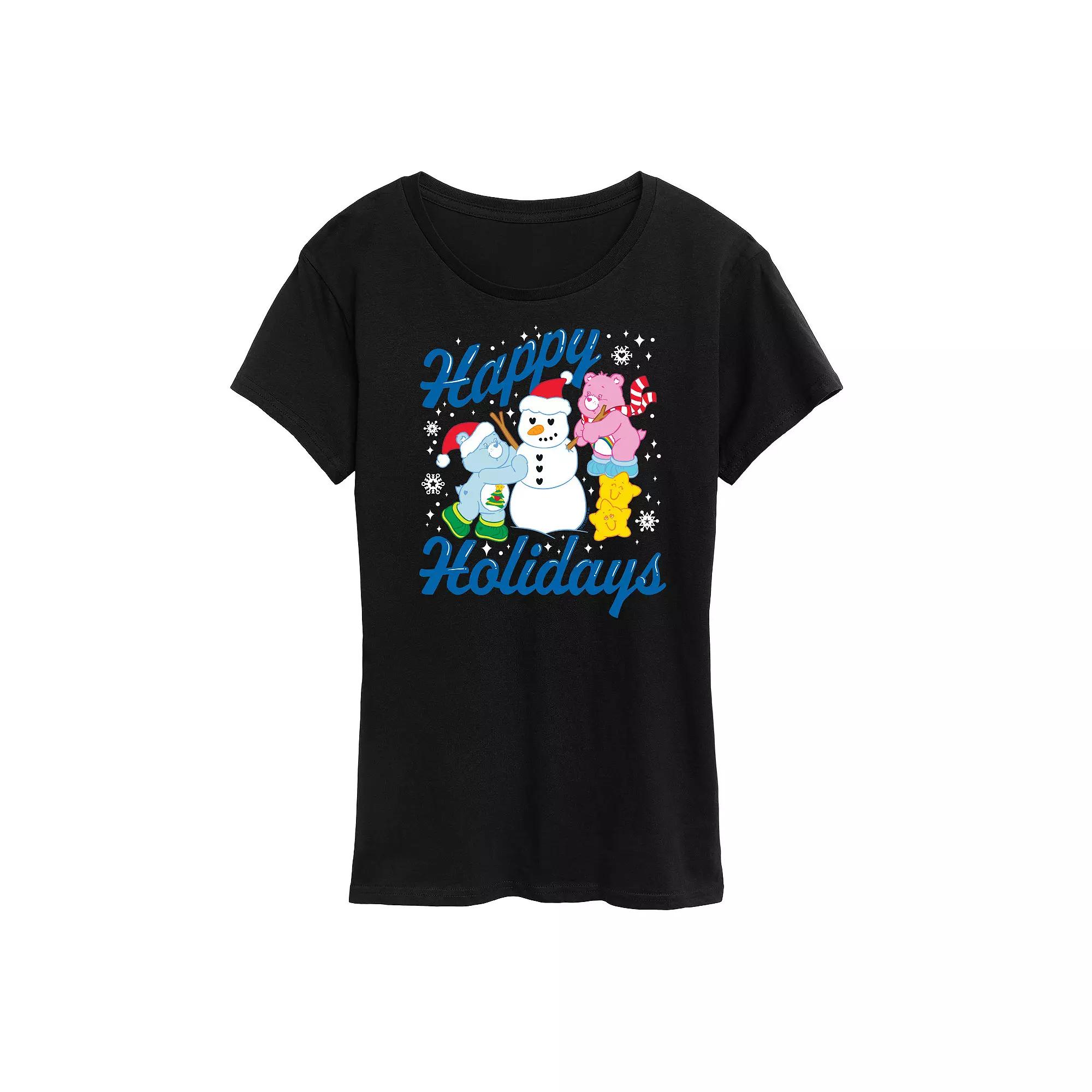 Women's Care Bears Happy Holidays Graphic Tee, Girl's,  Product Image