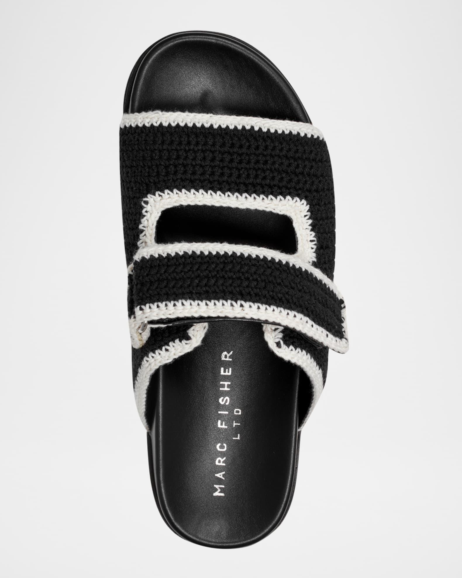 Brinley Crochet Grip Sporty Slide Sandals Product Image