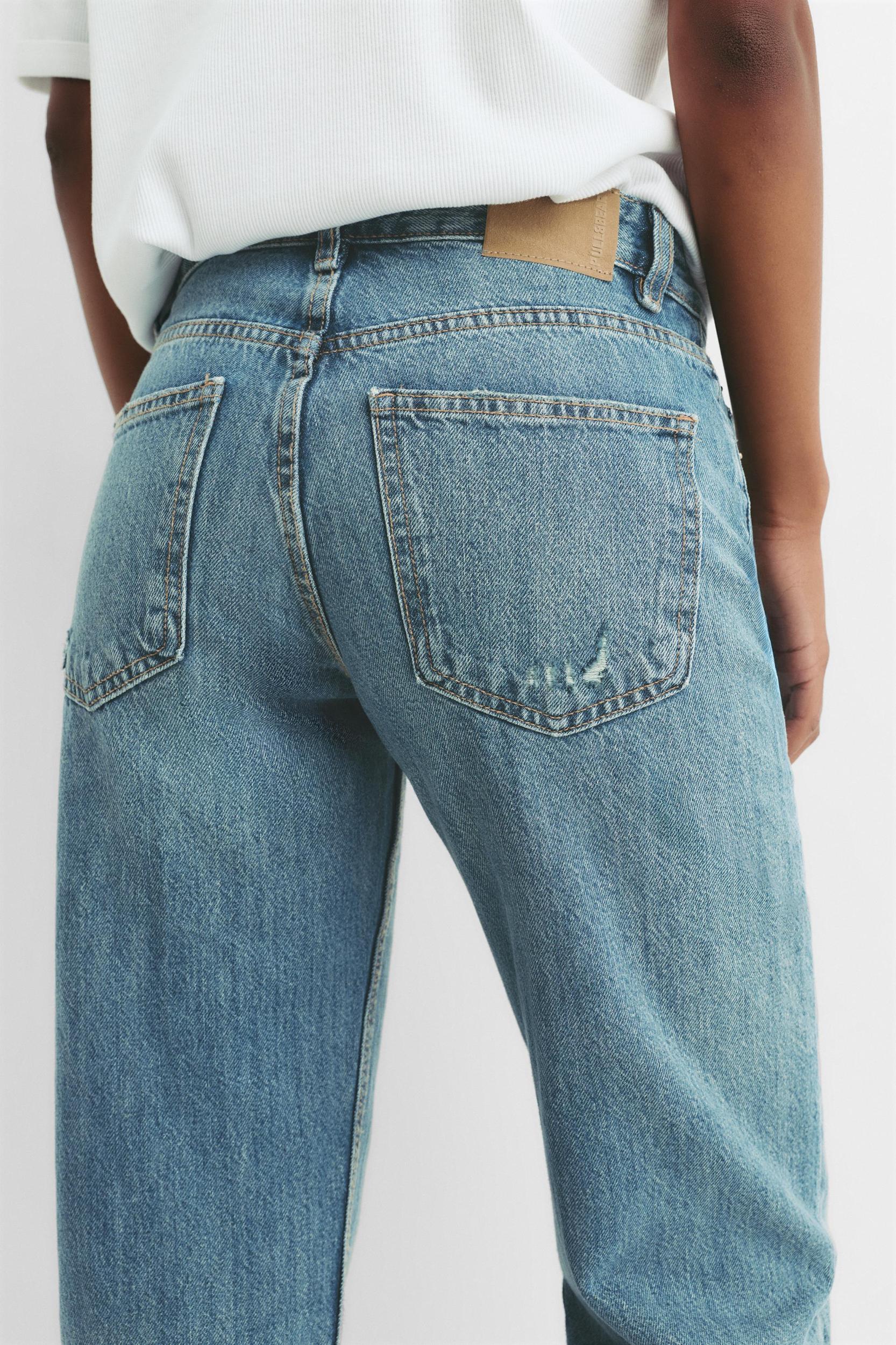Mid-rise straight-leg jeans Product Image