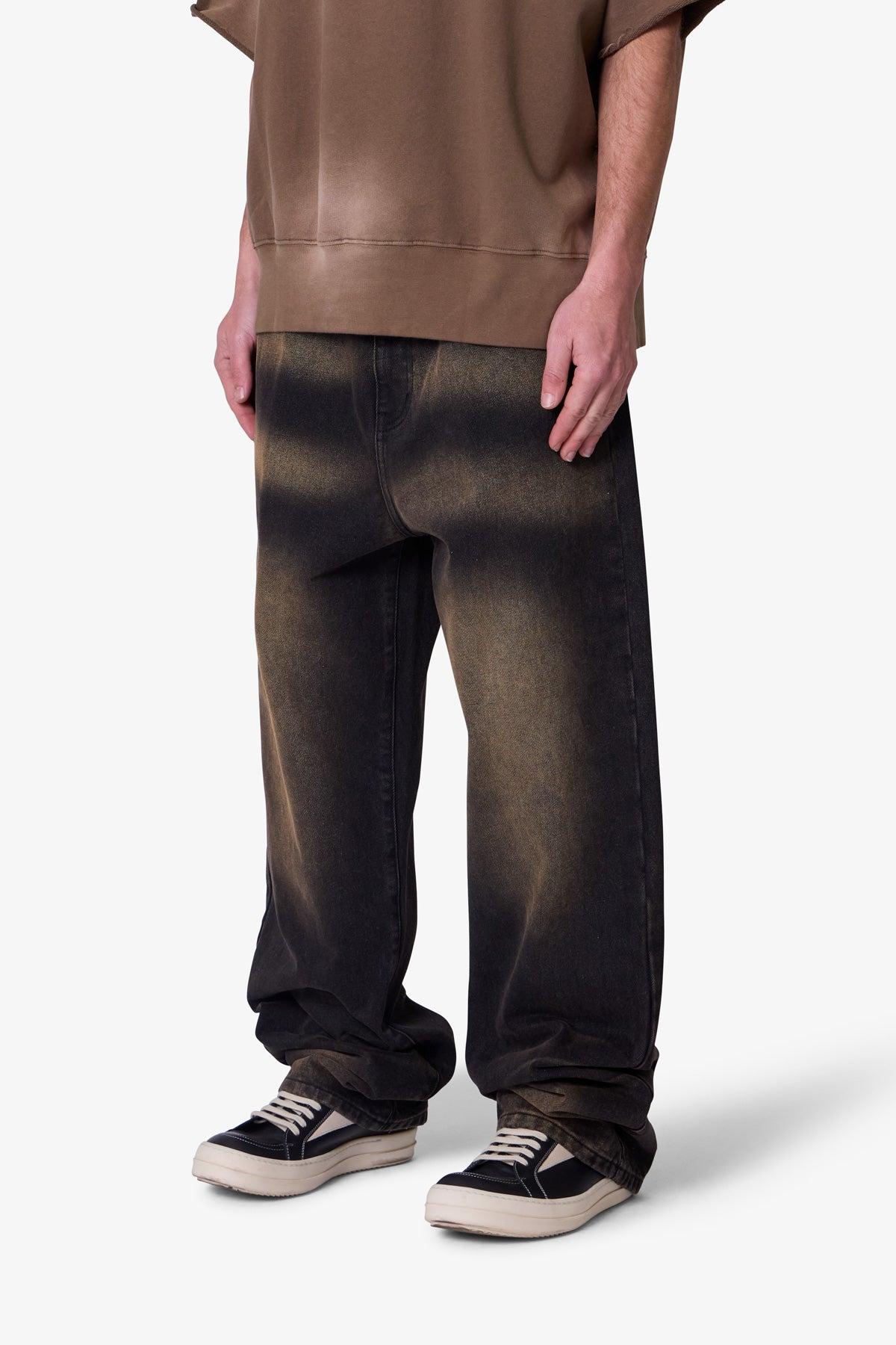 Ultra Baggy Dried Denim - Washed Black Product Image