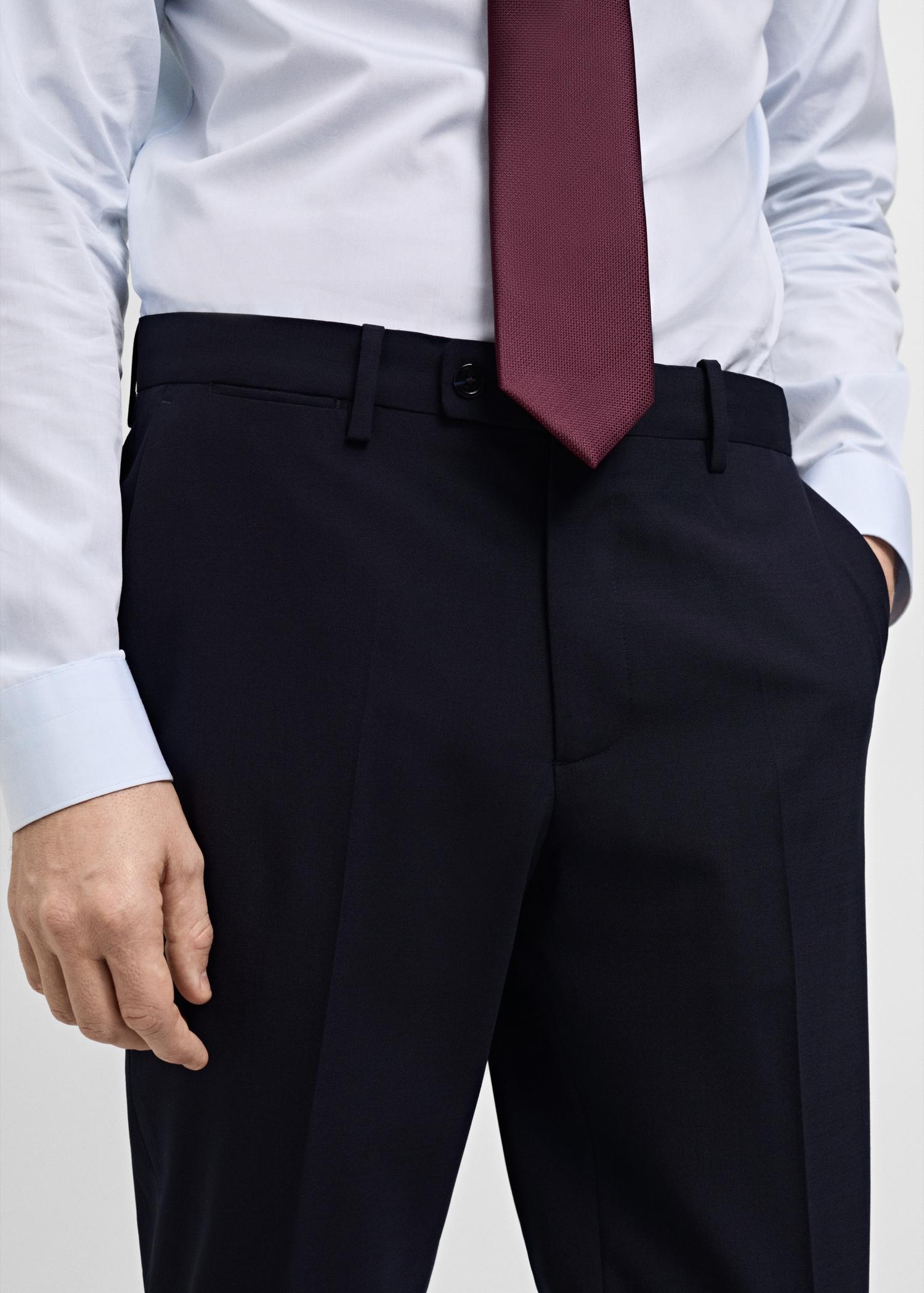 Turin 100% wool suit pants - Men | MANGO USA Product Image