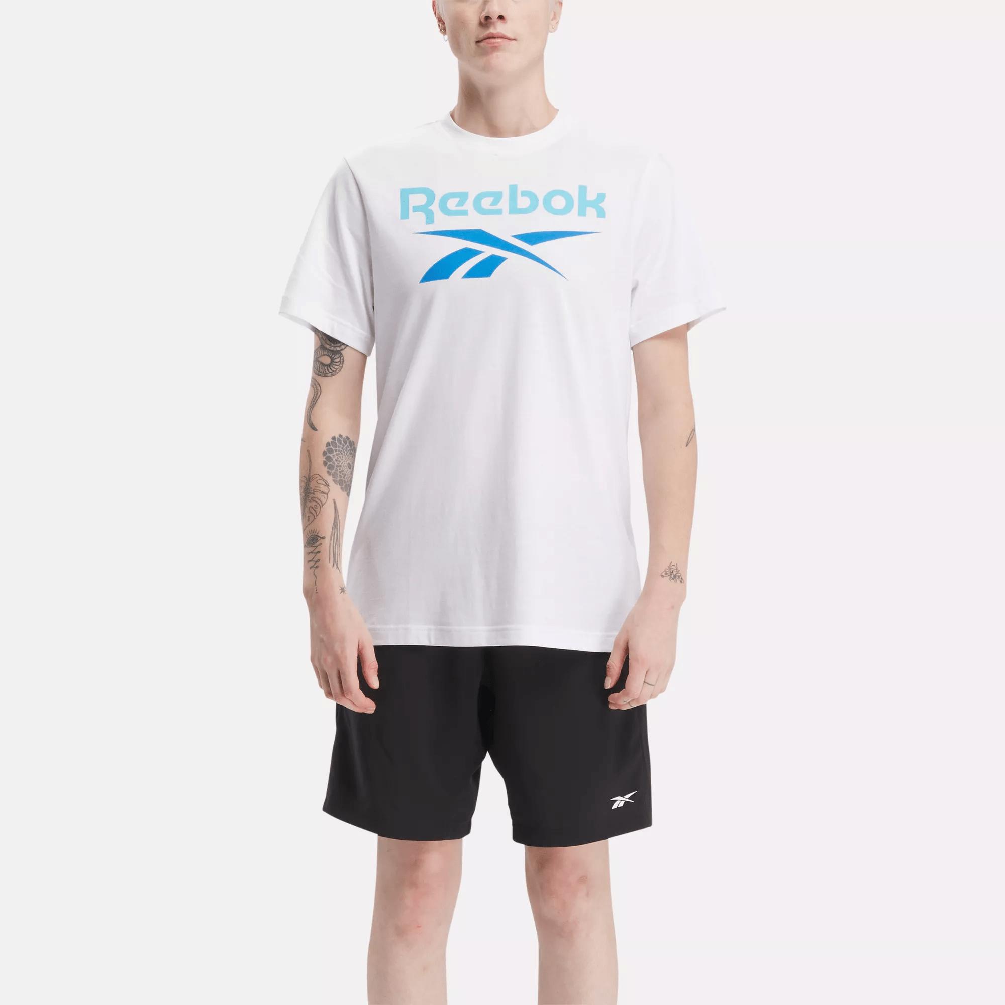 Men's Reebok Identity Big Stacked Logo T-Shirt Male Product Image