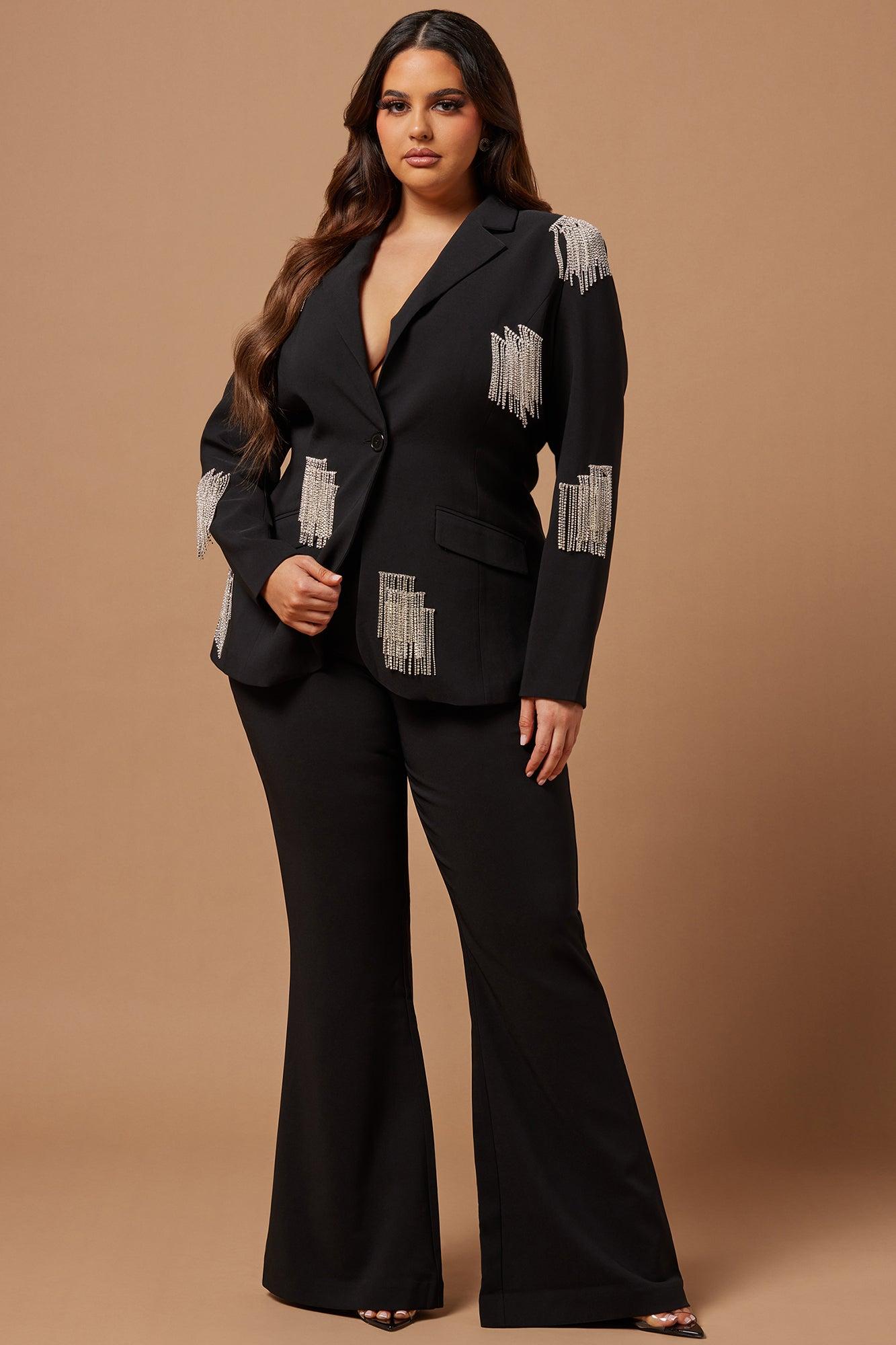 Marissa Pant Suit Set - Black Product Image