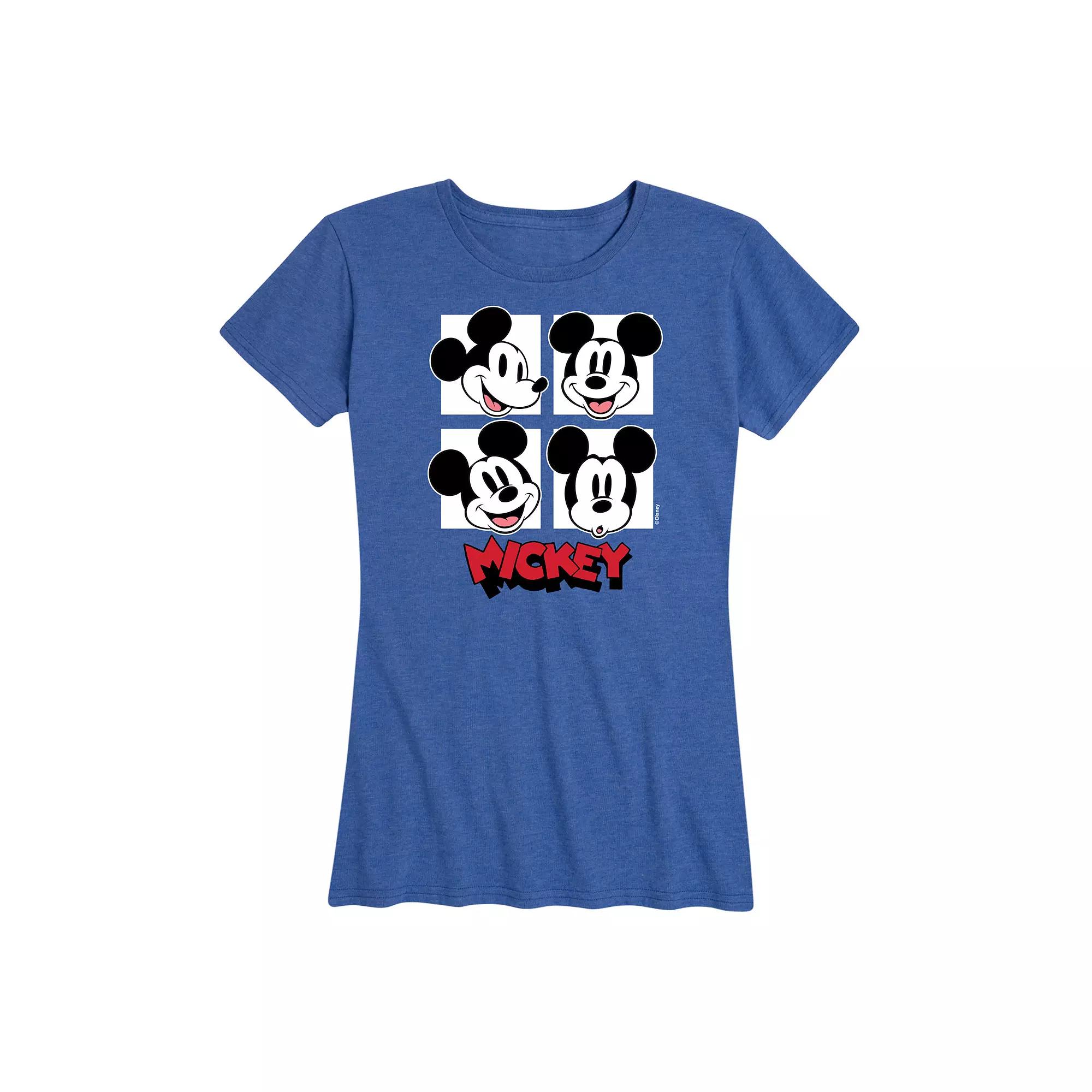 Disney's Mickey Mouse Women's Grid Graphic Tee,  Product Image