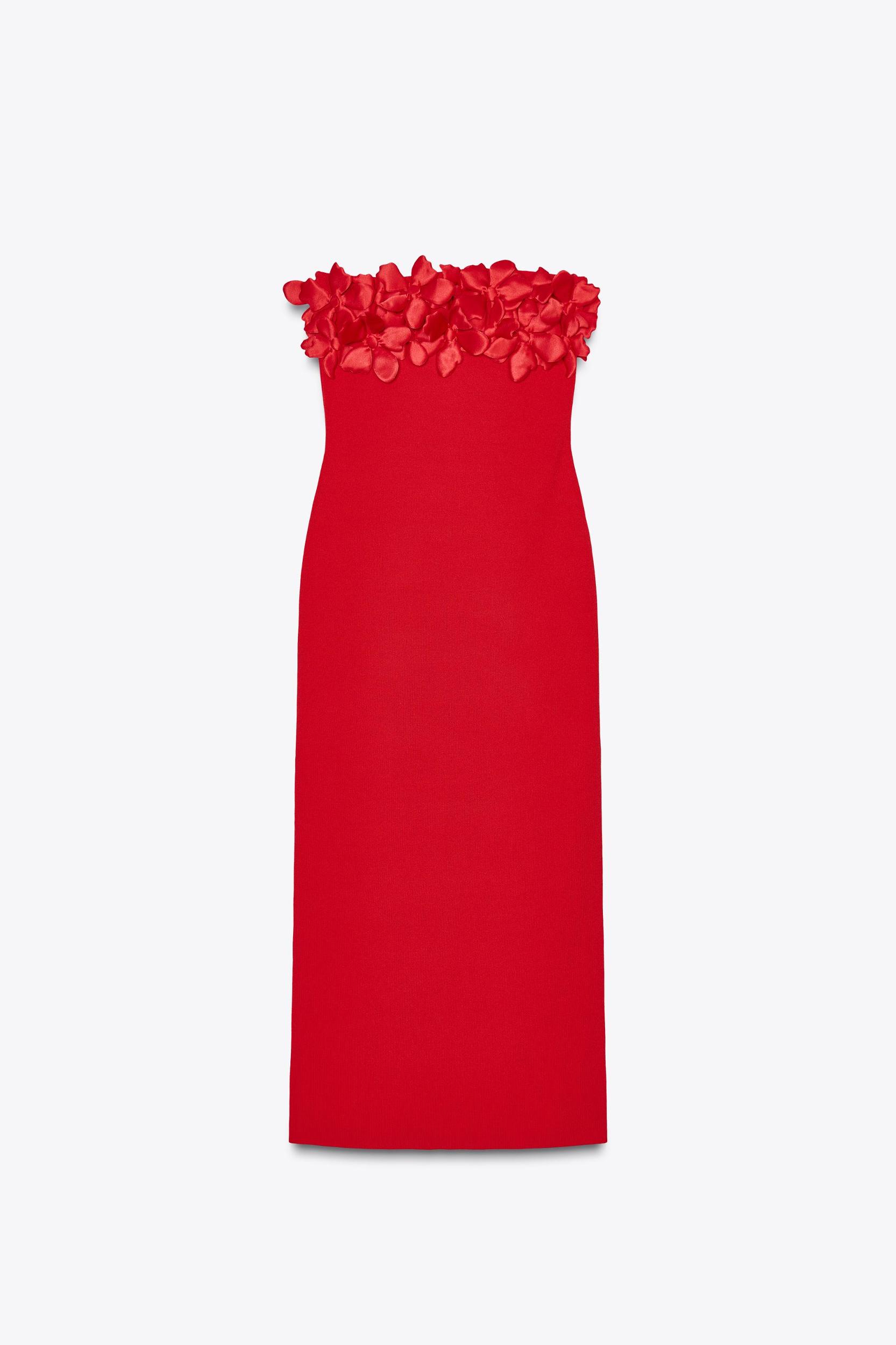 FLORAL KNIT MIDI DRESS Product Image