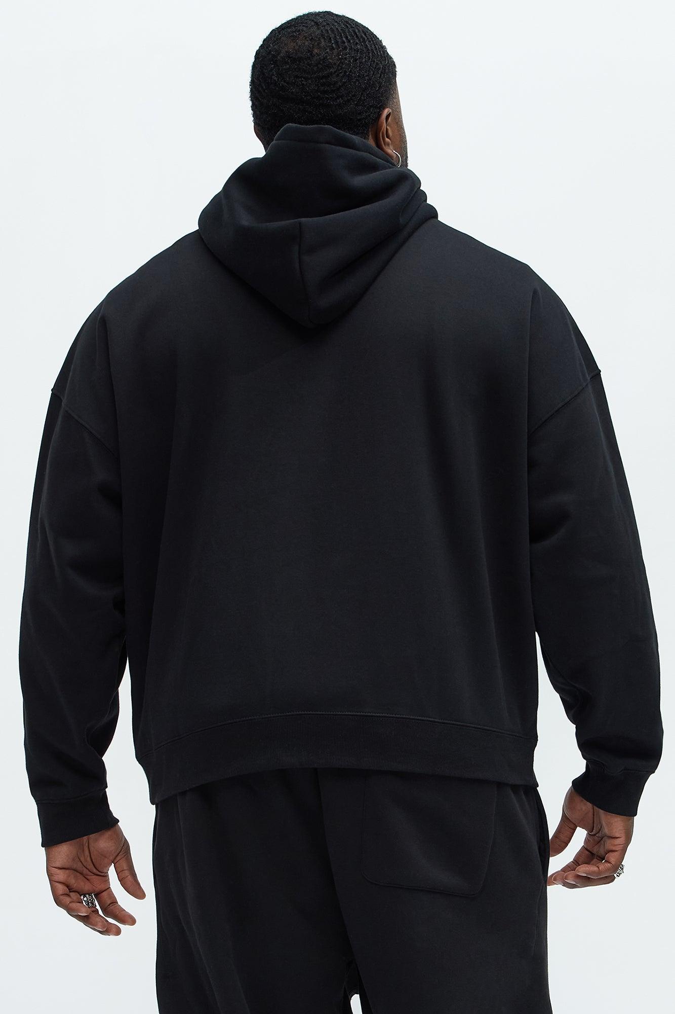 Tyson Oversized Heavyweight Hoodie - Black Product Image