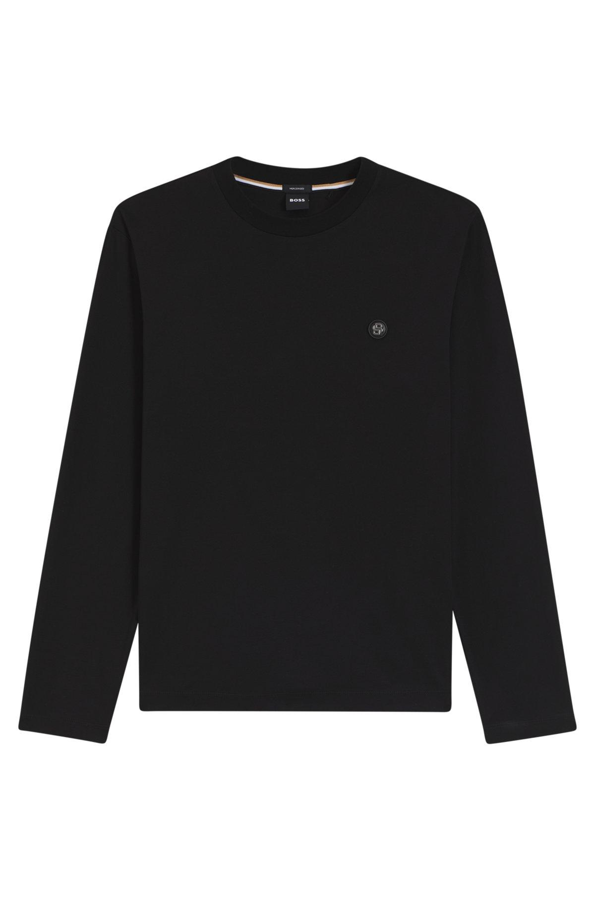Mercerised-cotton T-shirt with Double B monogram Product Image