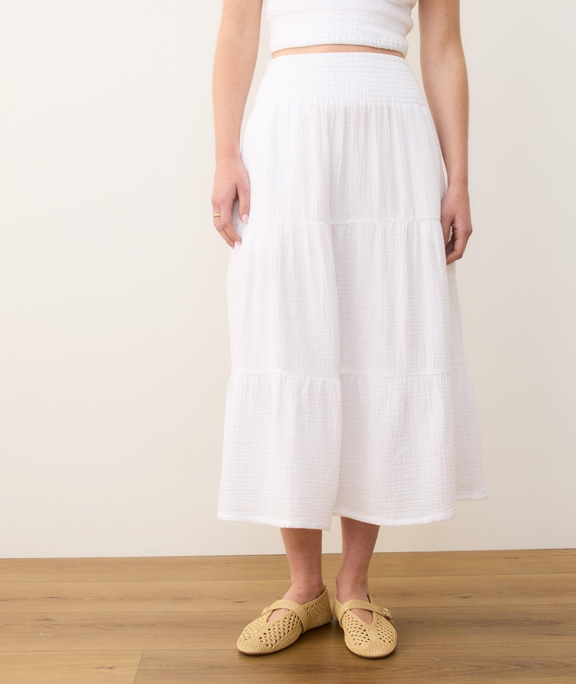 Corinne Double Cloth Maxi Skirt Product Image