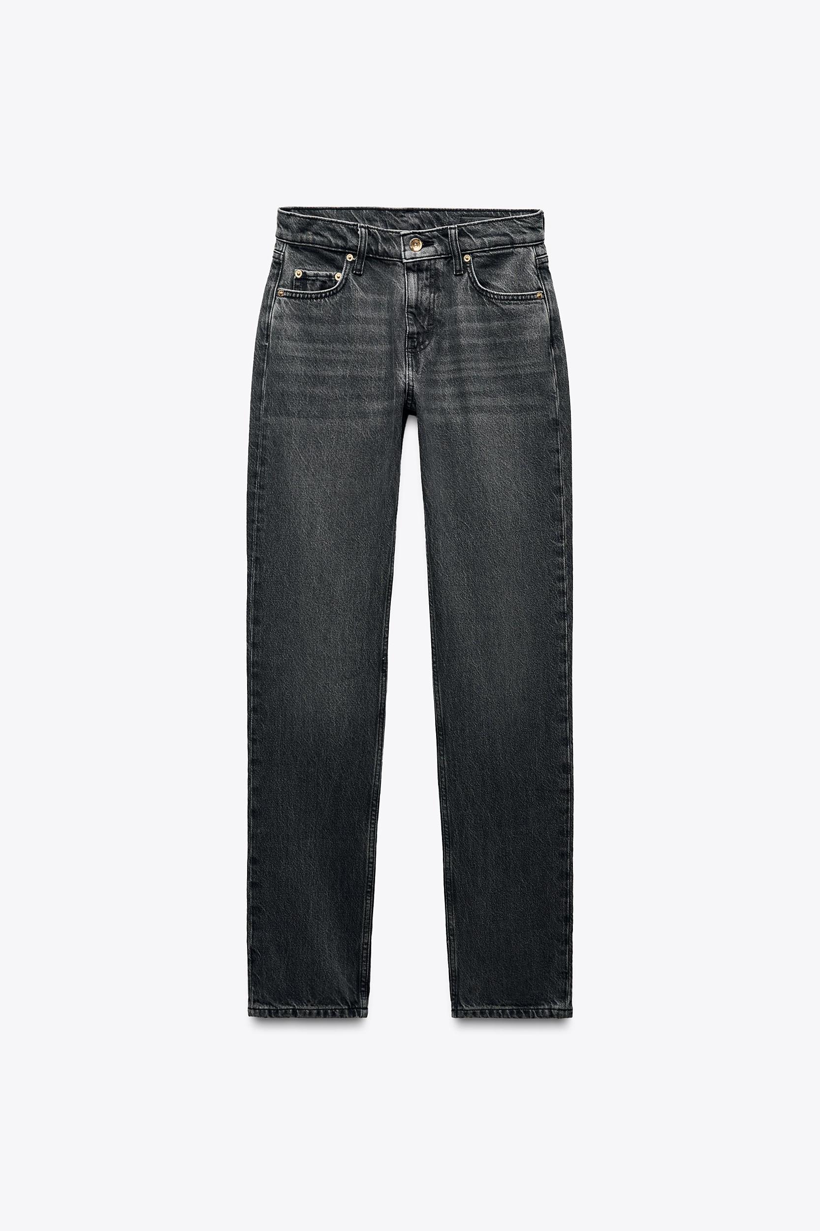 ZW COLLECTION LOW RISE STRAIGHT LEG JEANS Product Image