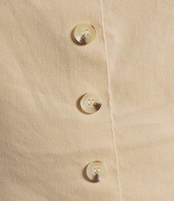 Antonio Melani Thea Linen Square Neck Sleeveless Blouse Product Image