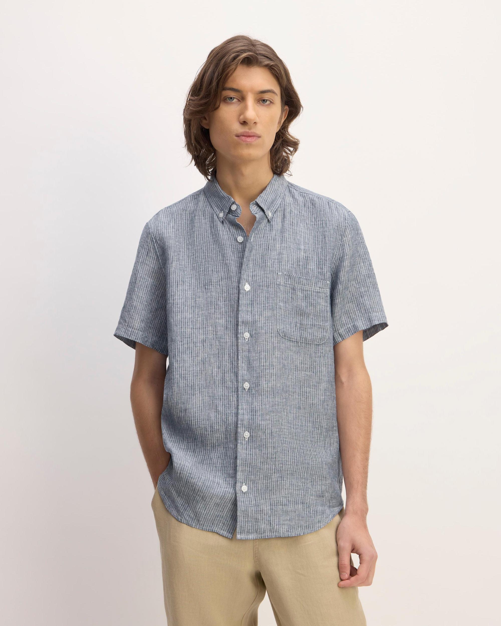 Mens Classic Short-Sleeve Shirt in Linen by Everlane Product Image
