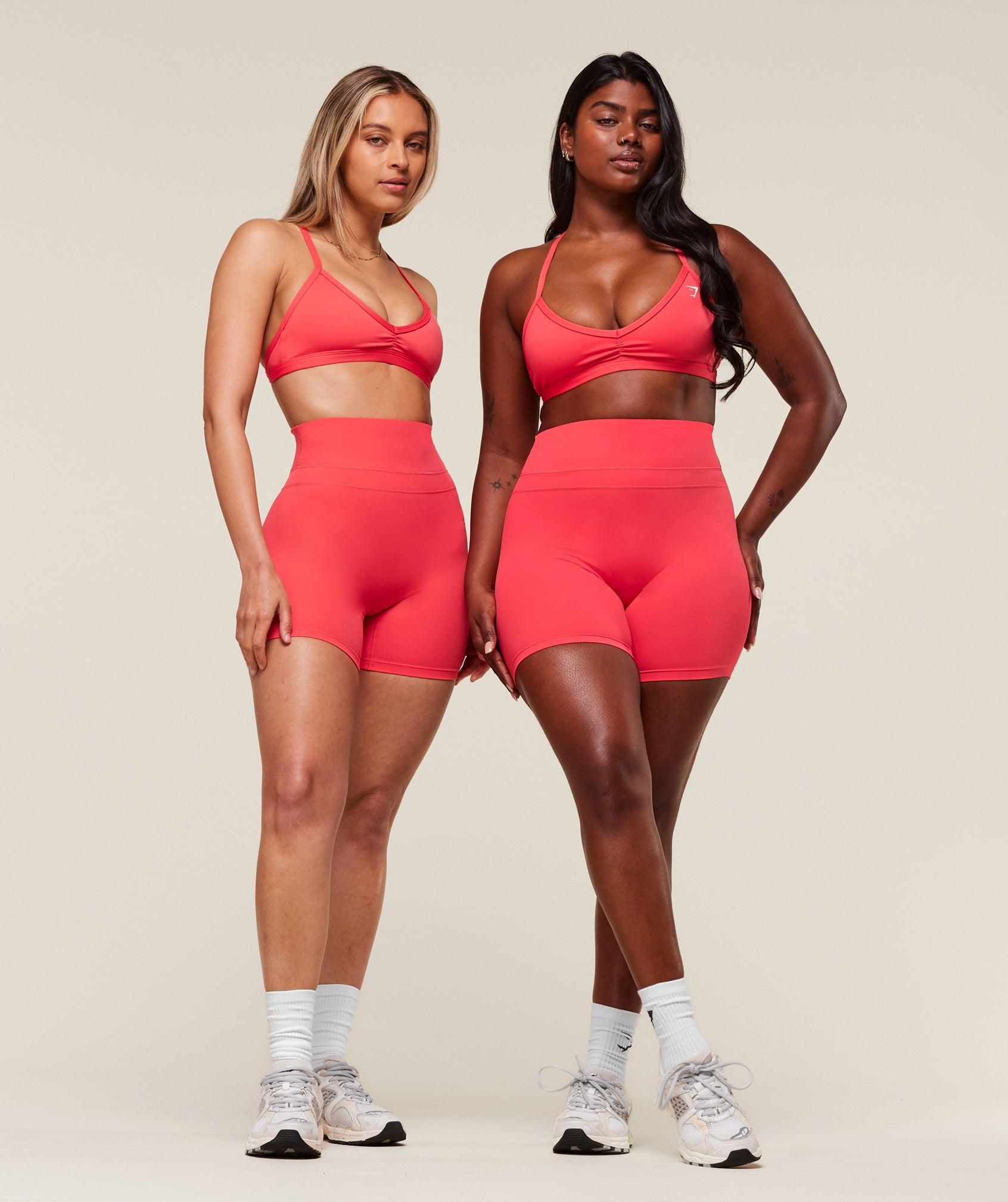 Gymshark Whitney Shorts - Coral Red Female Product Image