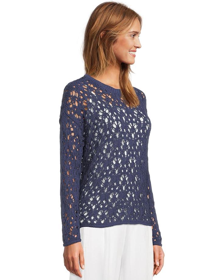 Fine Stretch Jersey Knit Crew Neck Square Top Product Image