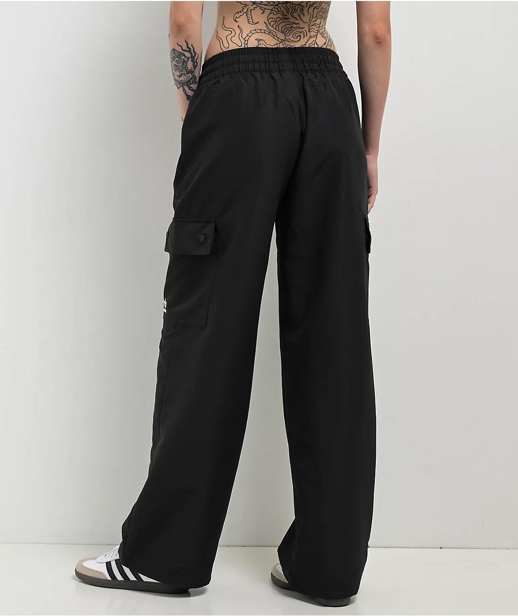 adidas Essentials Woven Black Cargo Pants Product Image