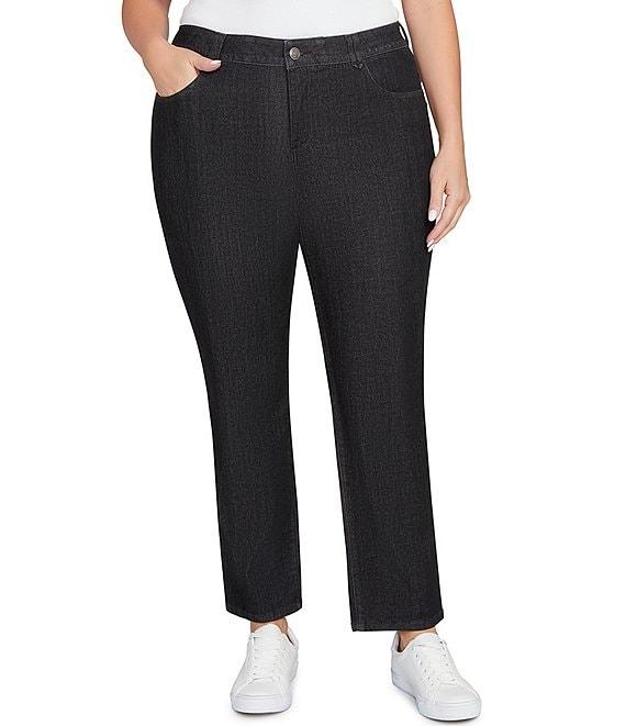 Ruby Rd. Plus Size Soft Denim Pull-On Boot-Cut Jeans Product Image