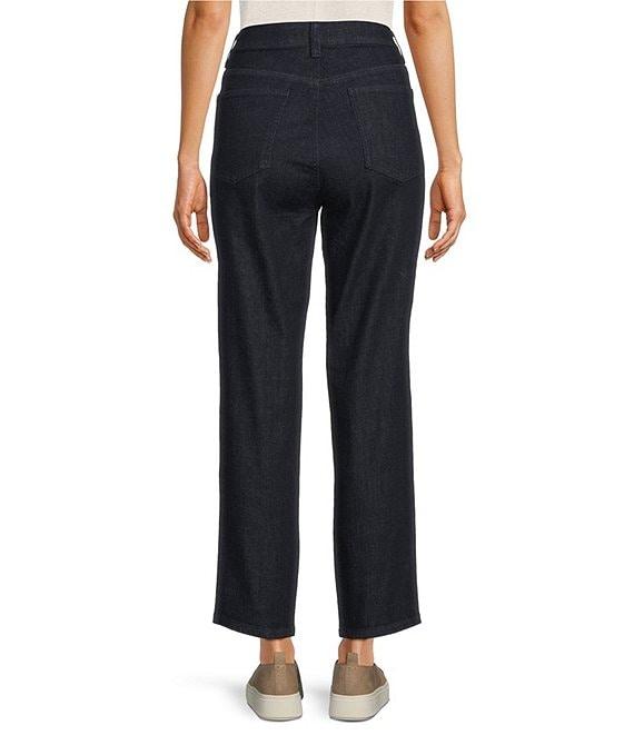 Eileen Fisher Organic Recycled Cotton Stretch Denim High Waist Slim Leg Jeans Product Image