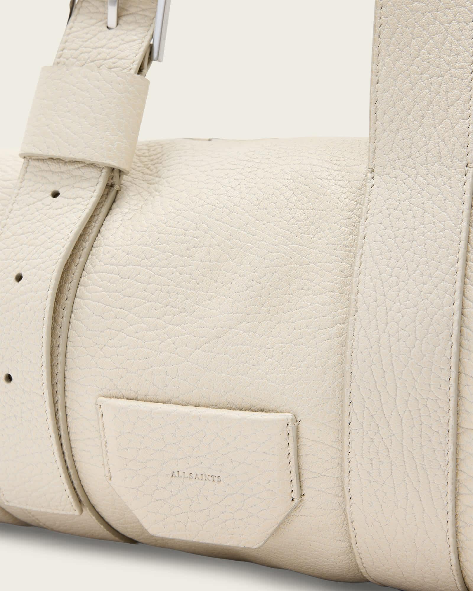 Ares Grain Leather Shoulder Bag SAHARA WHITE | ALLSAINTS US Product Image
