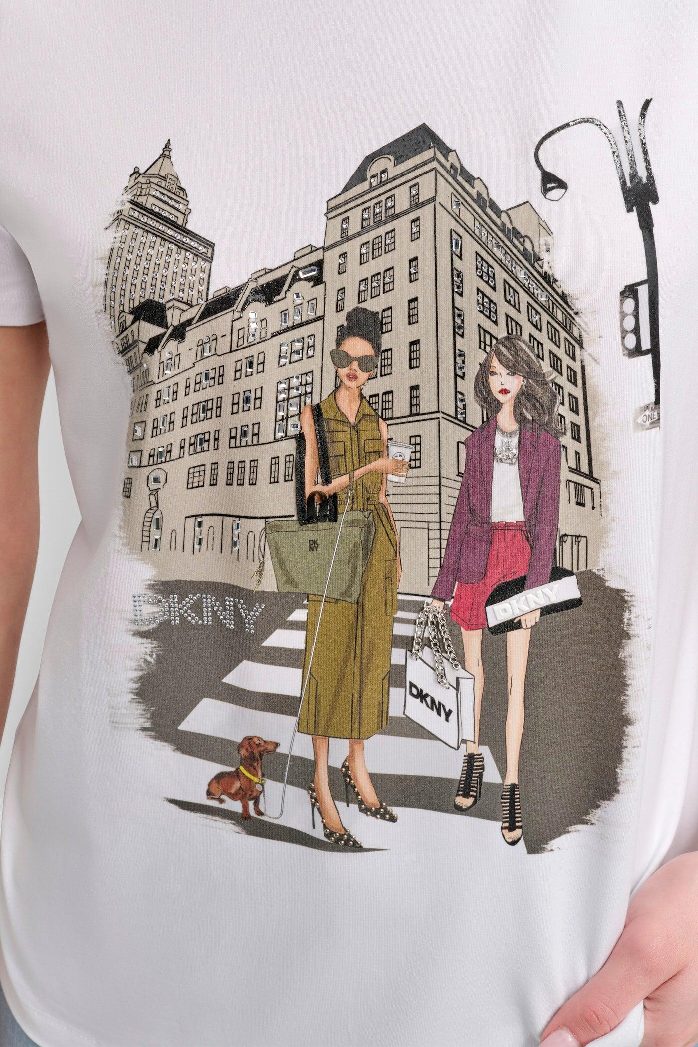 FIFTH AVE EMBELLISHED GRAPHIC TEE Product Image