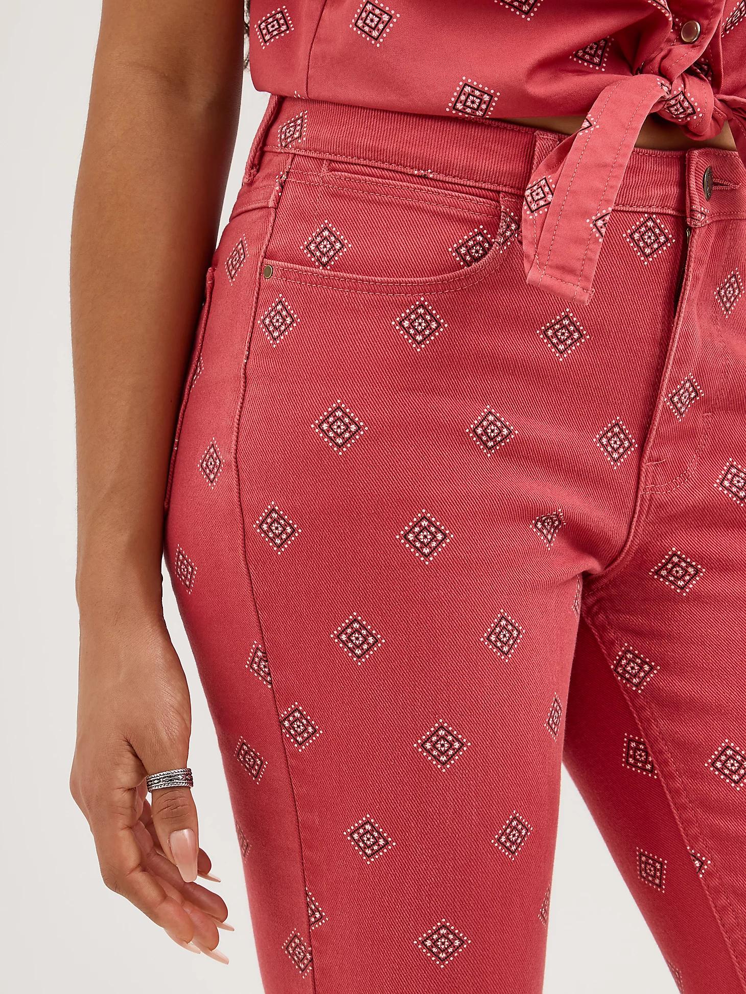 Women's Bold Boot Print Jean in Diamond Bay Product Image