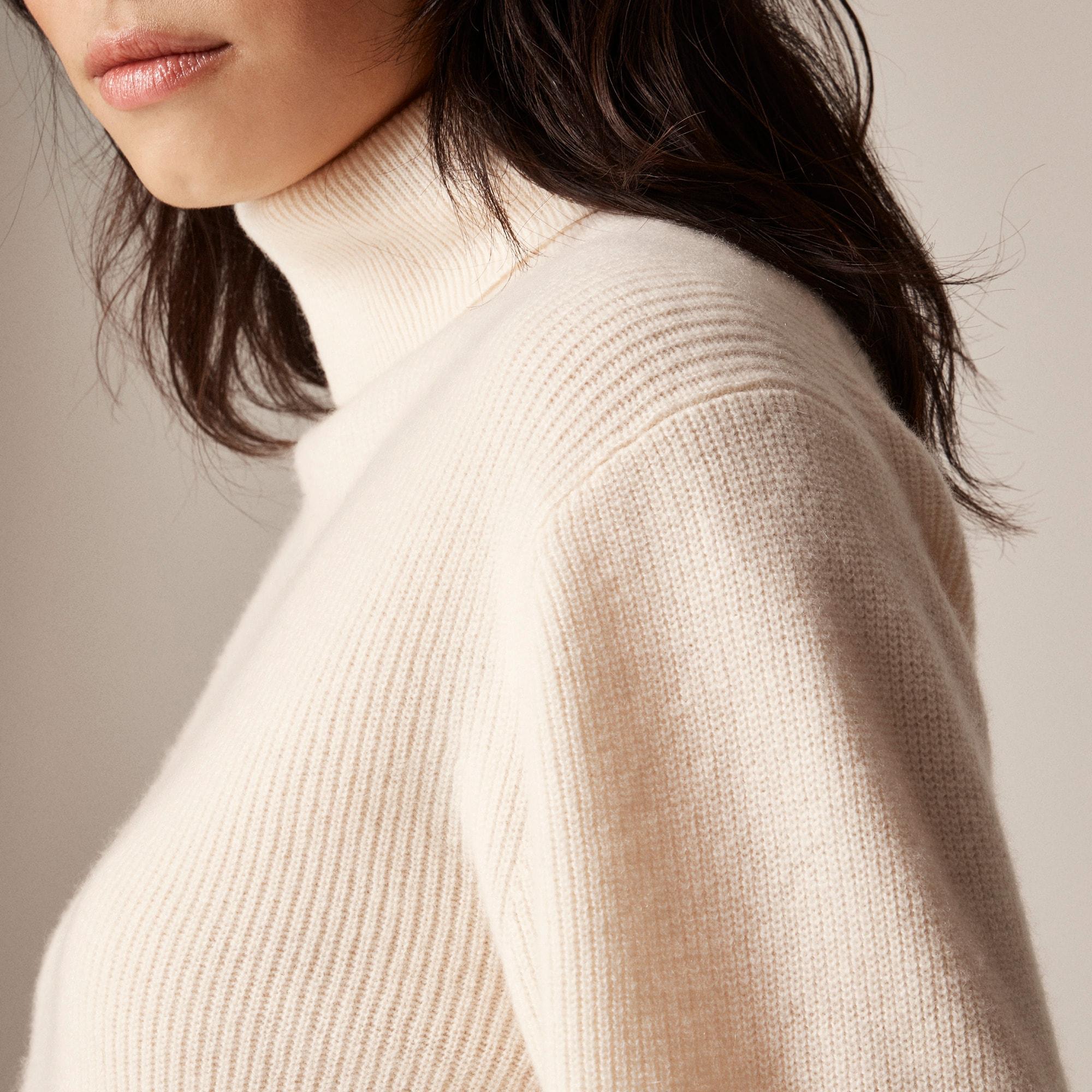 Ribbed cashmere turtleneck sweater Product Image