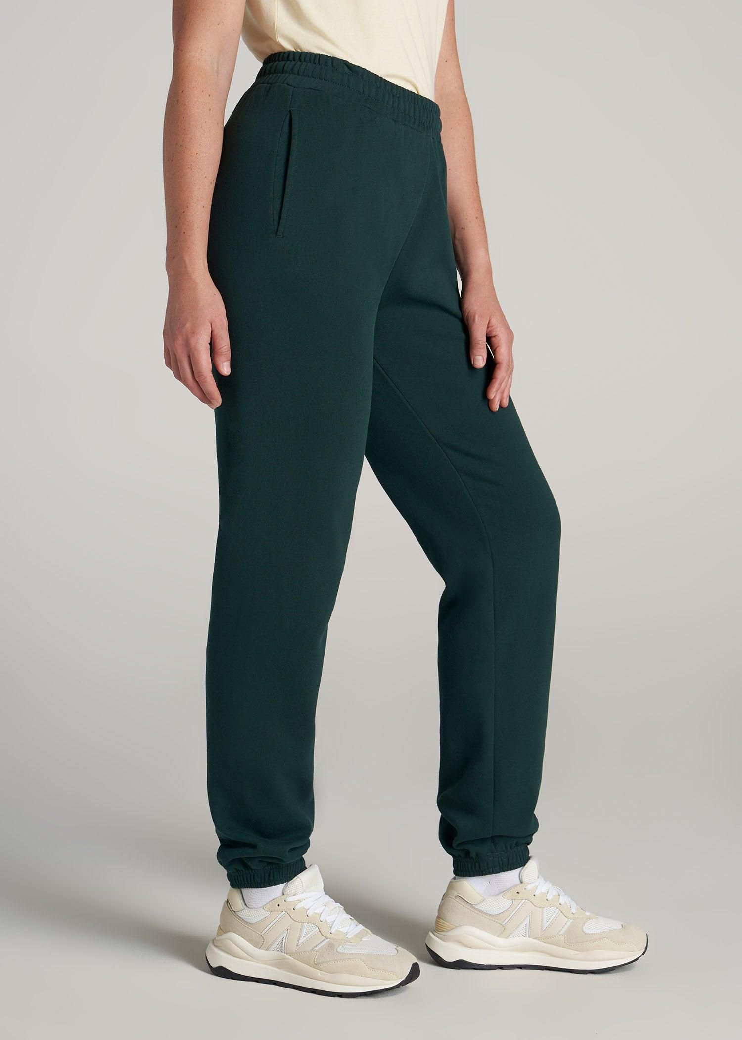 Wearever Fleece Relaxed Sweatpants for Tall Women in Emerald Female Product Image