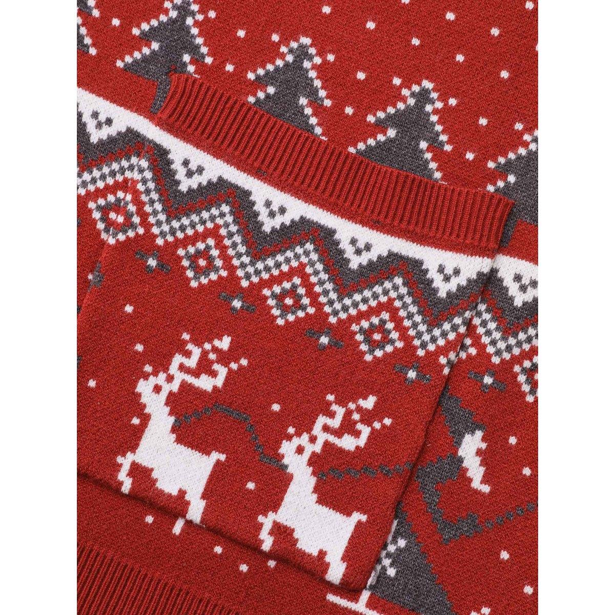 Plus Size Supersoft Essentials Home-for-Holidays Button-Front Cardigan Brightred Women Elegant Loose Long Sleeve Everyday Cardigans BloomChic 26/4X Product Image