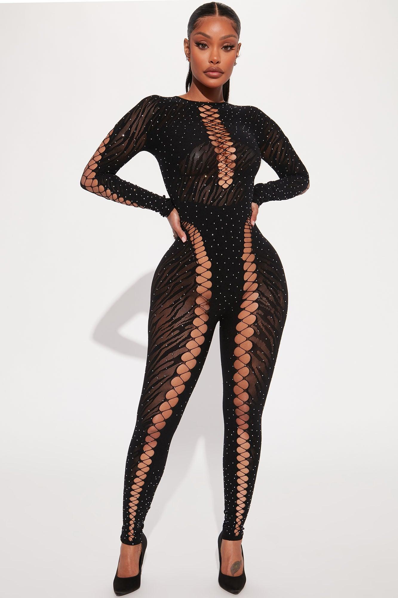Always Naughty Seamless Jumpsuit - Black Product Image