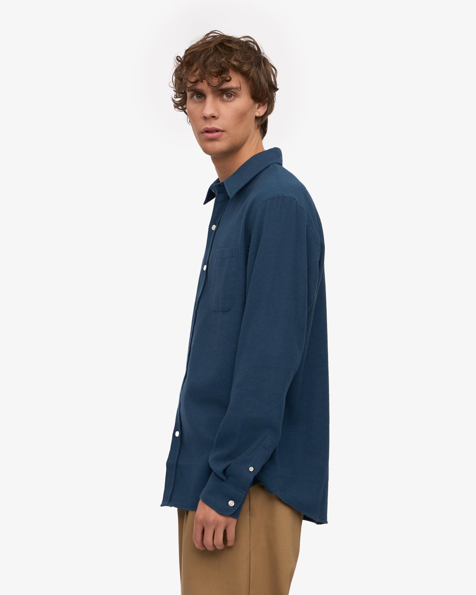 Organic Flannel Shirt - Dusty Olive Product Image