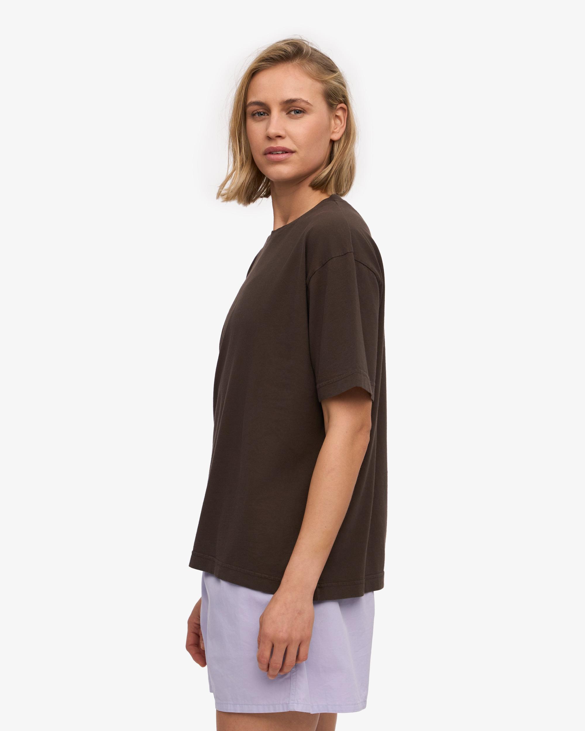Oversized Organic T-Shirt - Coffee Brown Product Image