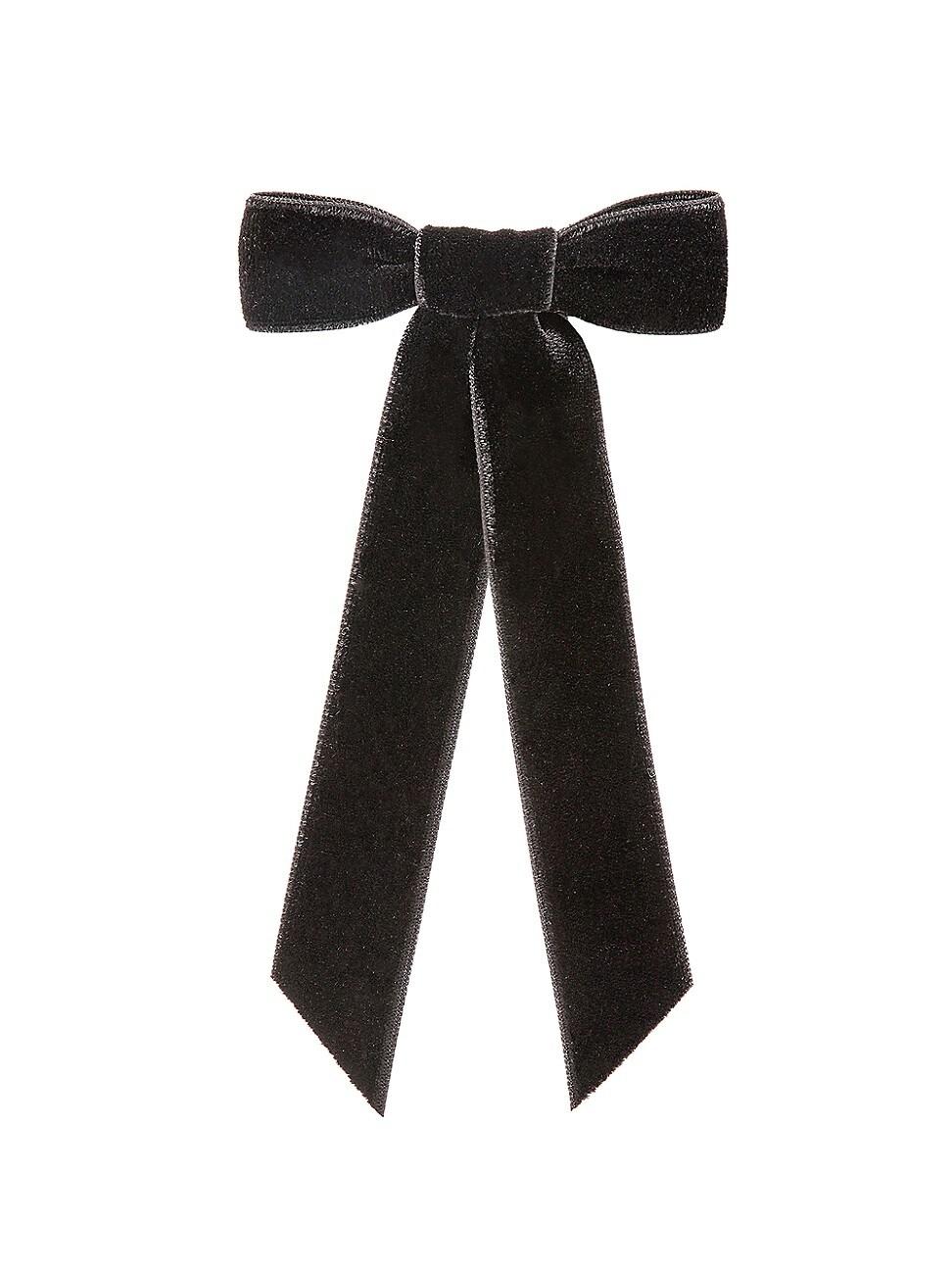 Womens Core Velvet Bow Barrette Product Image