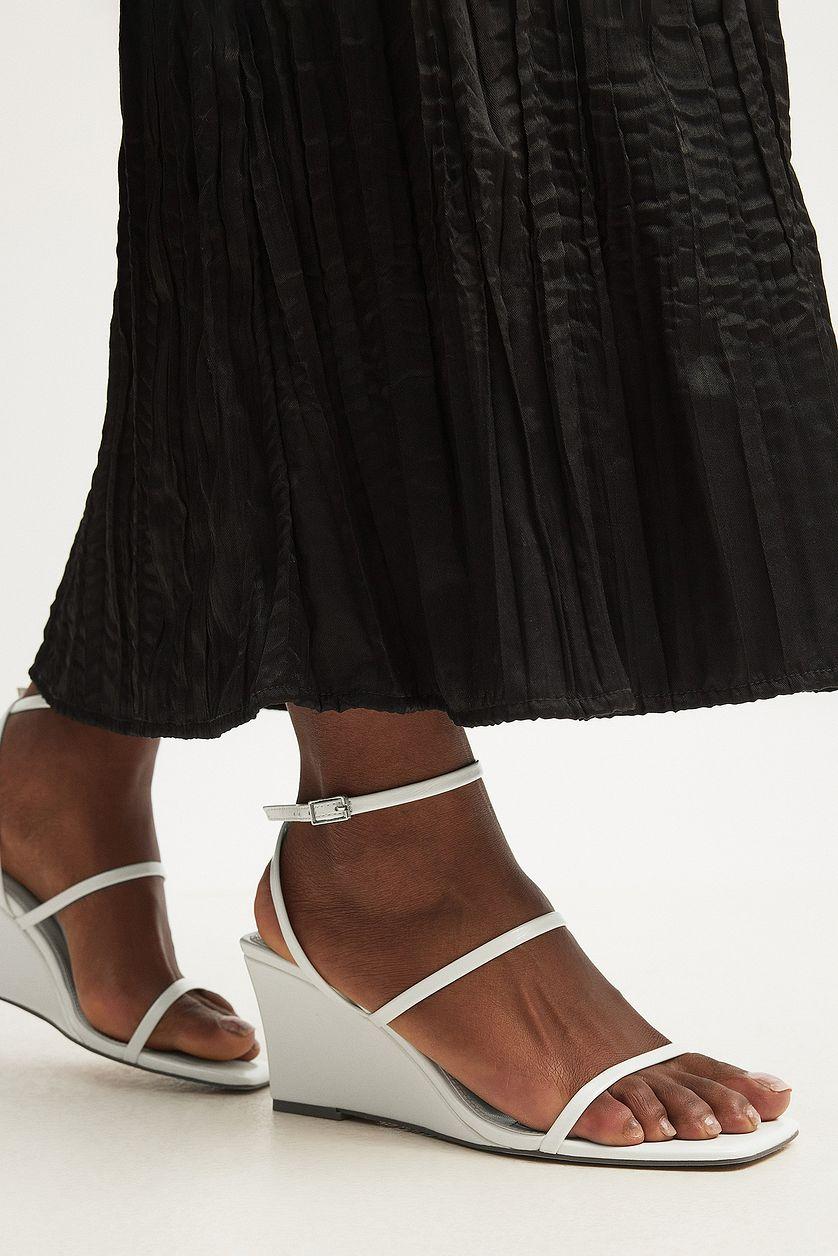 Basic Strappy Wedge Heels Product Image