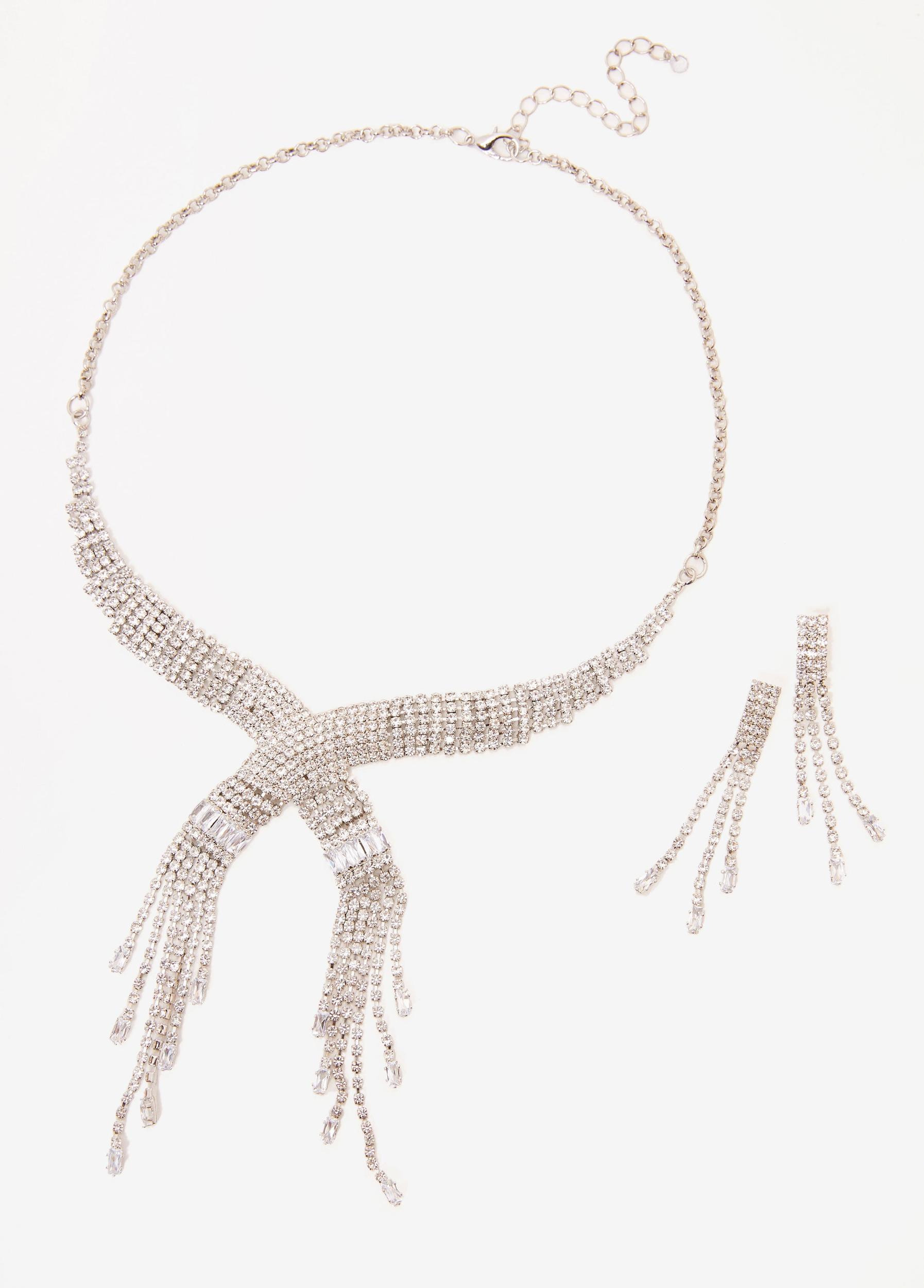 Crystal Necklace And Earrings Set Product Image