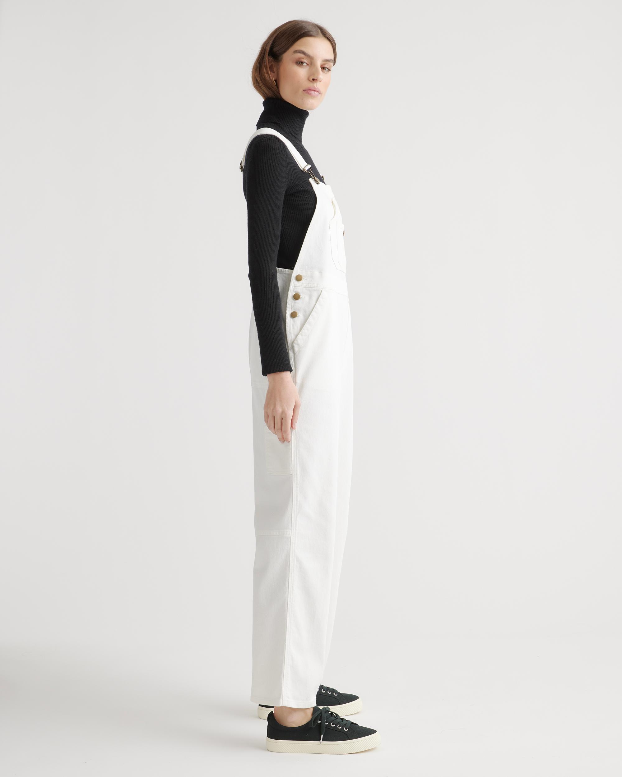 Quince | Women's Organic Stretch Cotton Twill Relaxed Overalls Organic Cotton Product Image