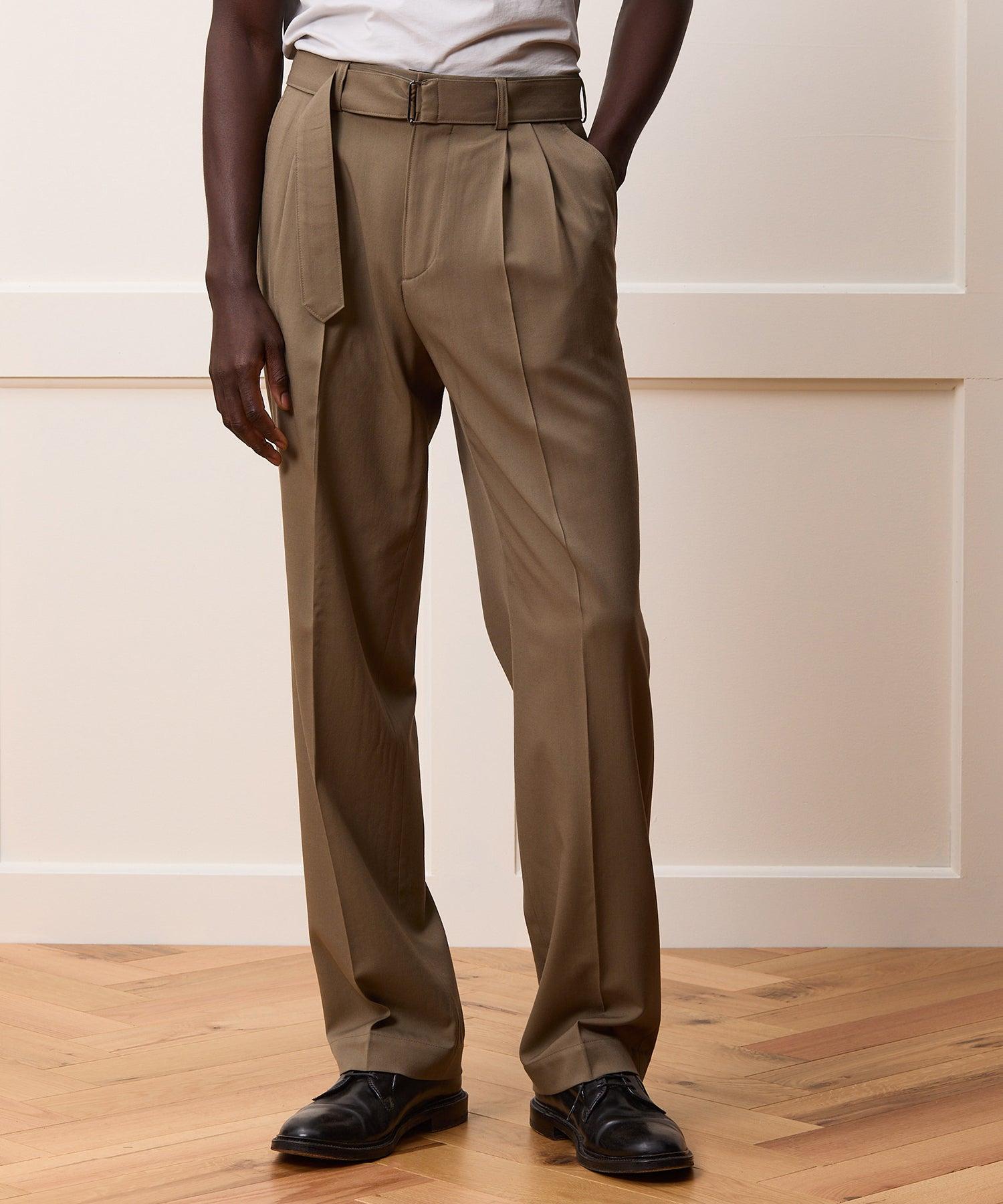 Italian Gabardine Self Belt Trouser Product Image