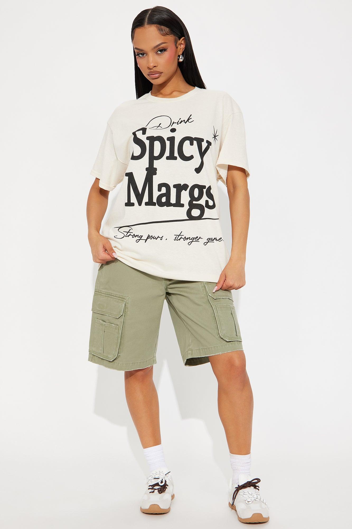Spicy Margs Szn Oversized Tee - Natural Product Image