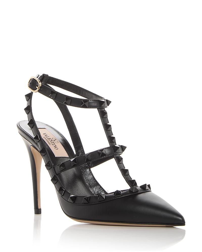 Rockstud Leather Caged Pump Product Image