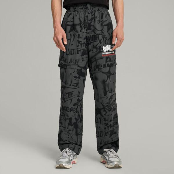 PUMA x LMC All-over Print Pants Men in Shadow Grey Product Image