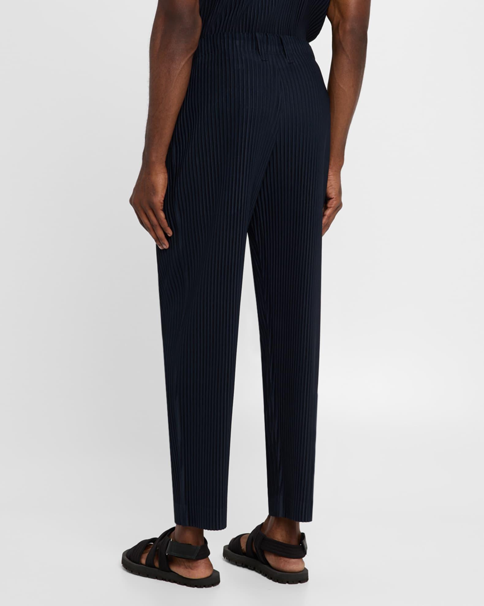 Men's Pleated Flat-Front Pants Product Image