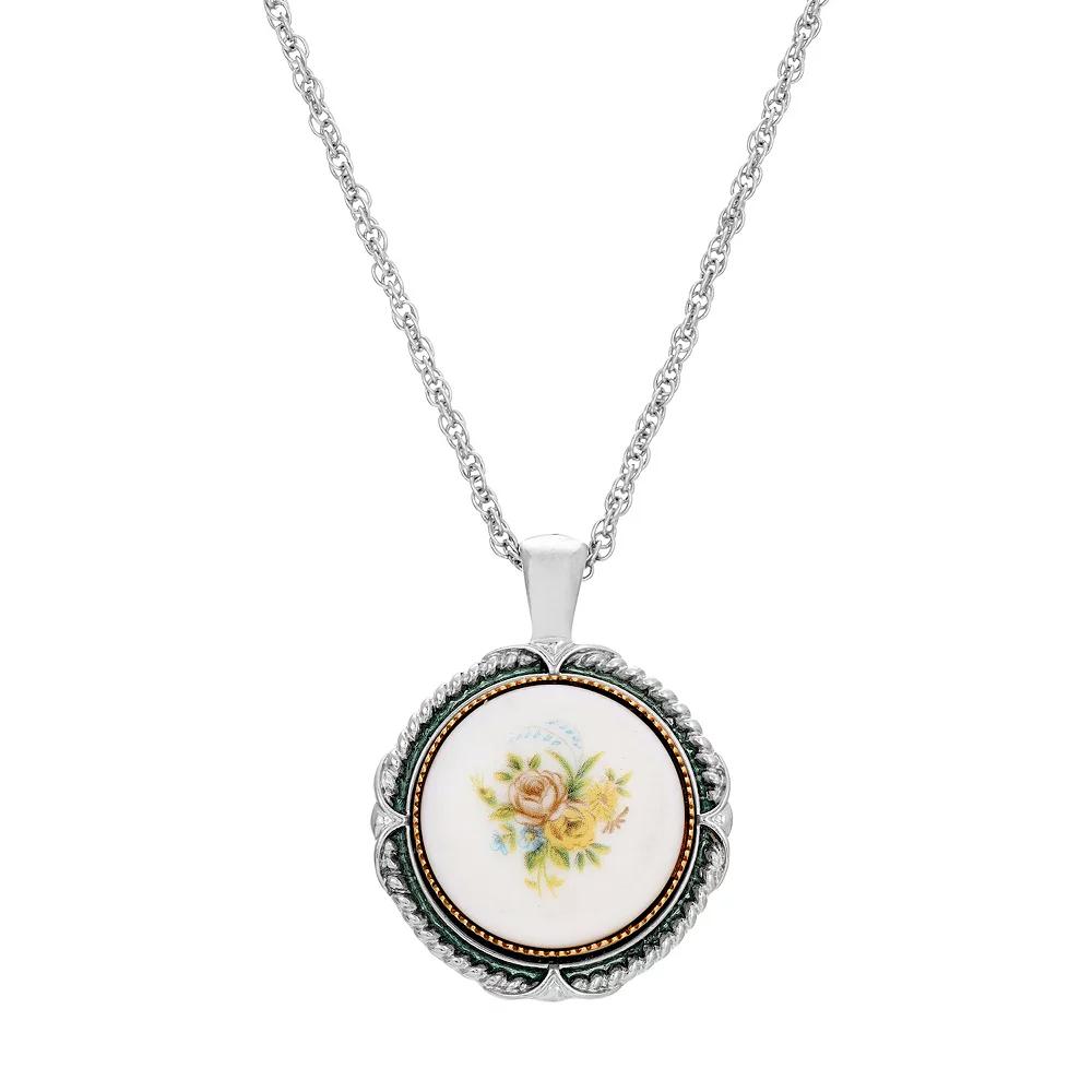 1928 Yellow Flower Pendant Necklace, Women's Product Image