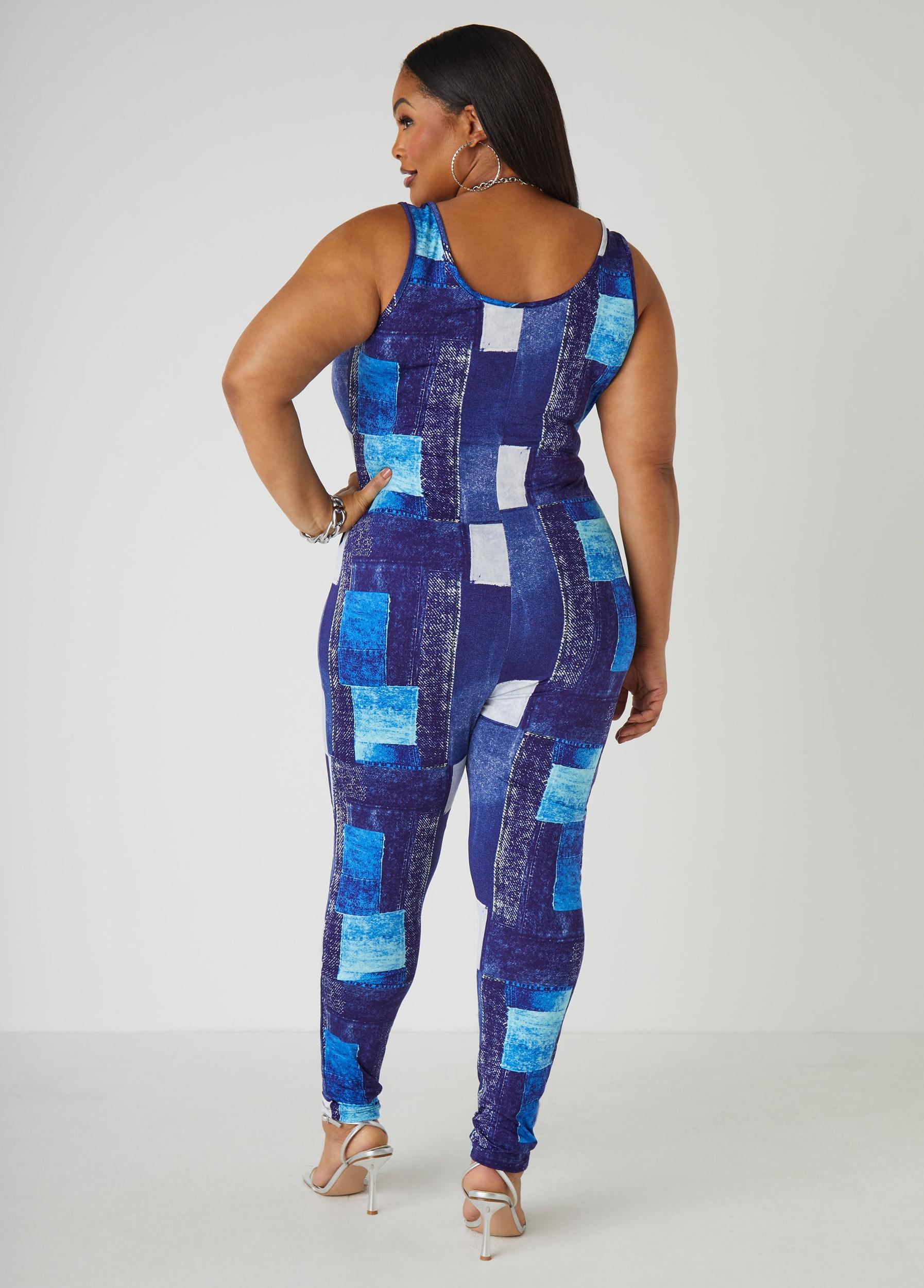 Denim Print Catsuit Product Image