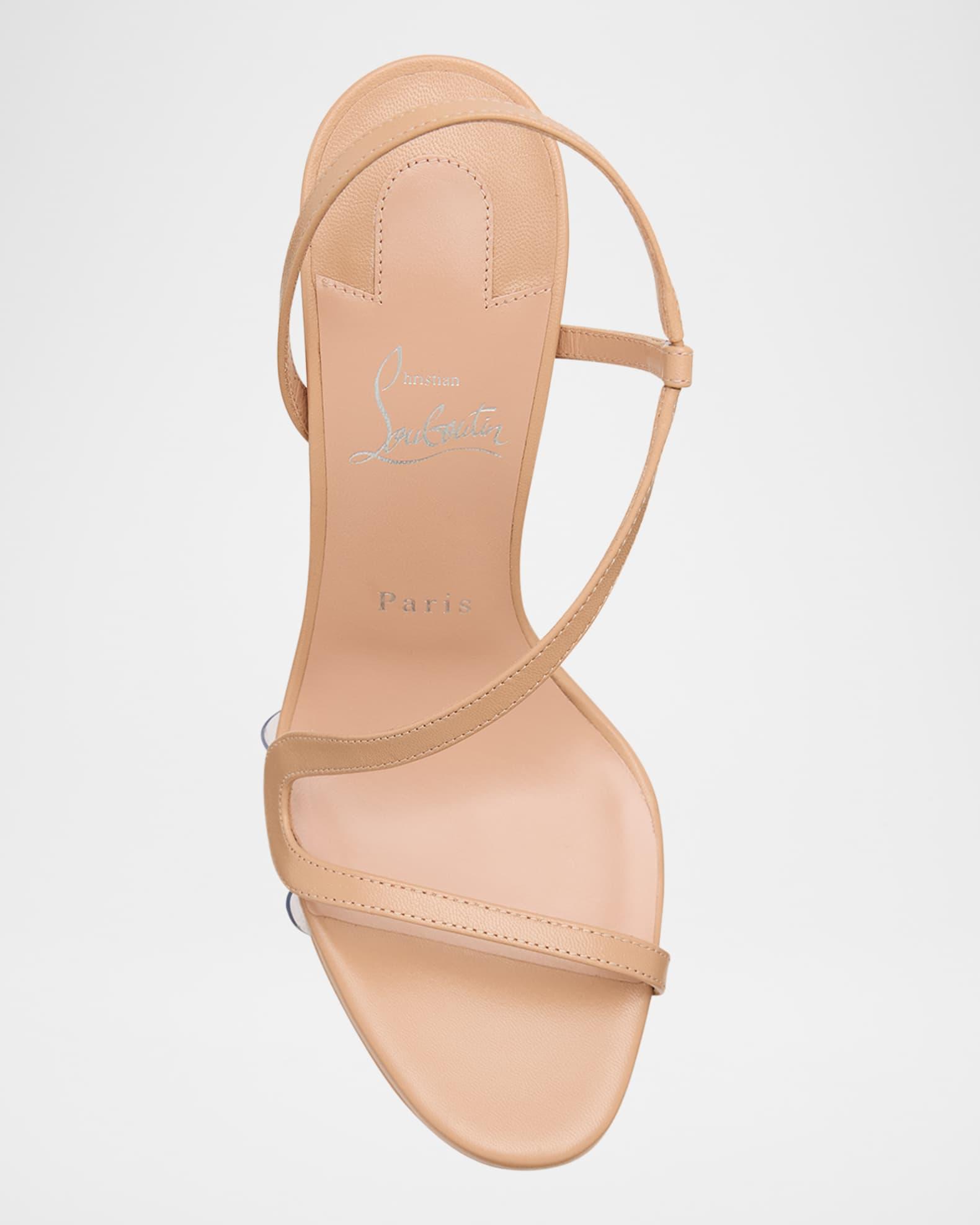 Rosalie Red Sole Platform Slingback Sandals Product Image