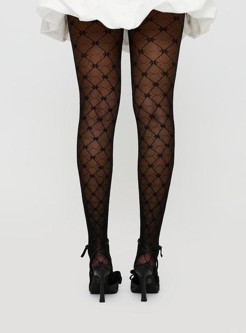 Inescapable Patterned Stockings Black Product Image